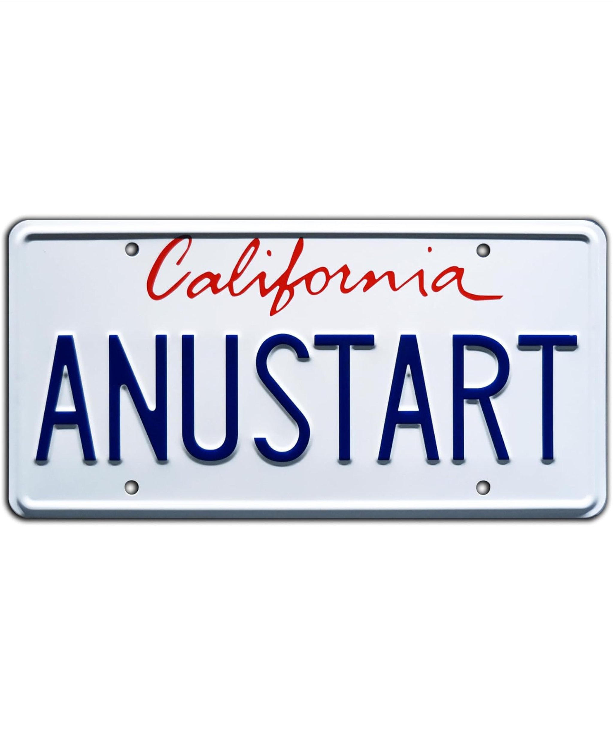 Arrested Development | ANUSTART | Stamped License Plate