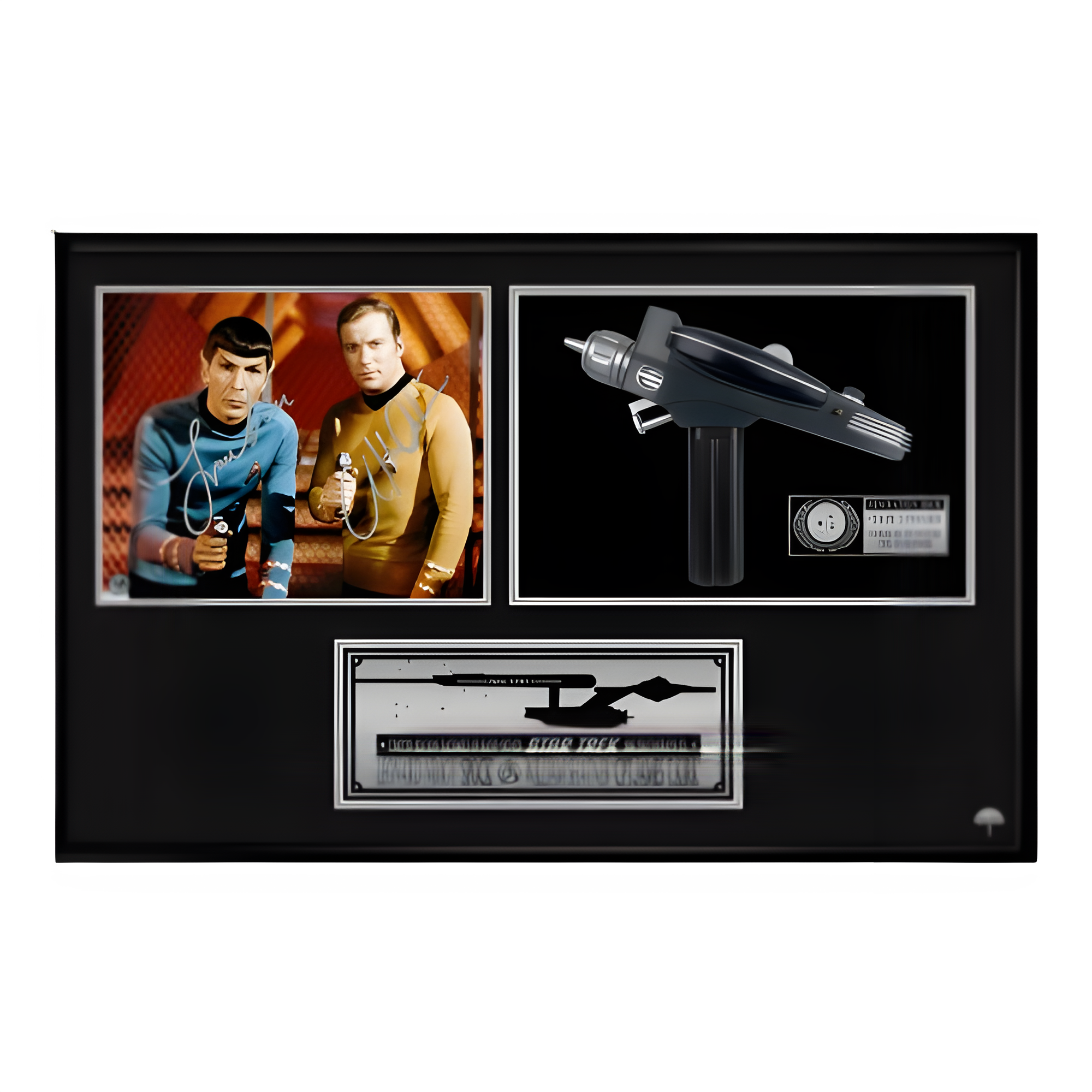 Star Trek - Vintage Phaser Prop & Limited Signature Edition Photo - Shadow Box - Custom Frame