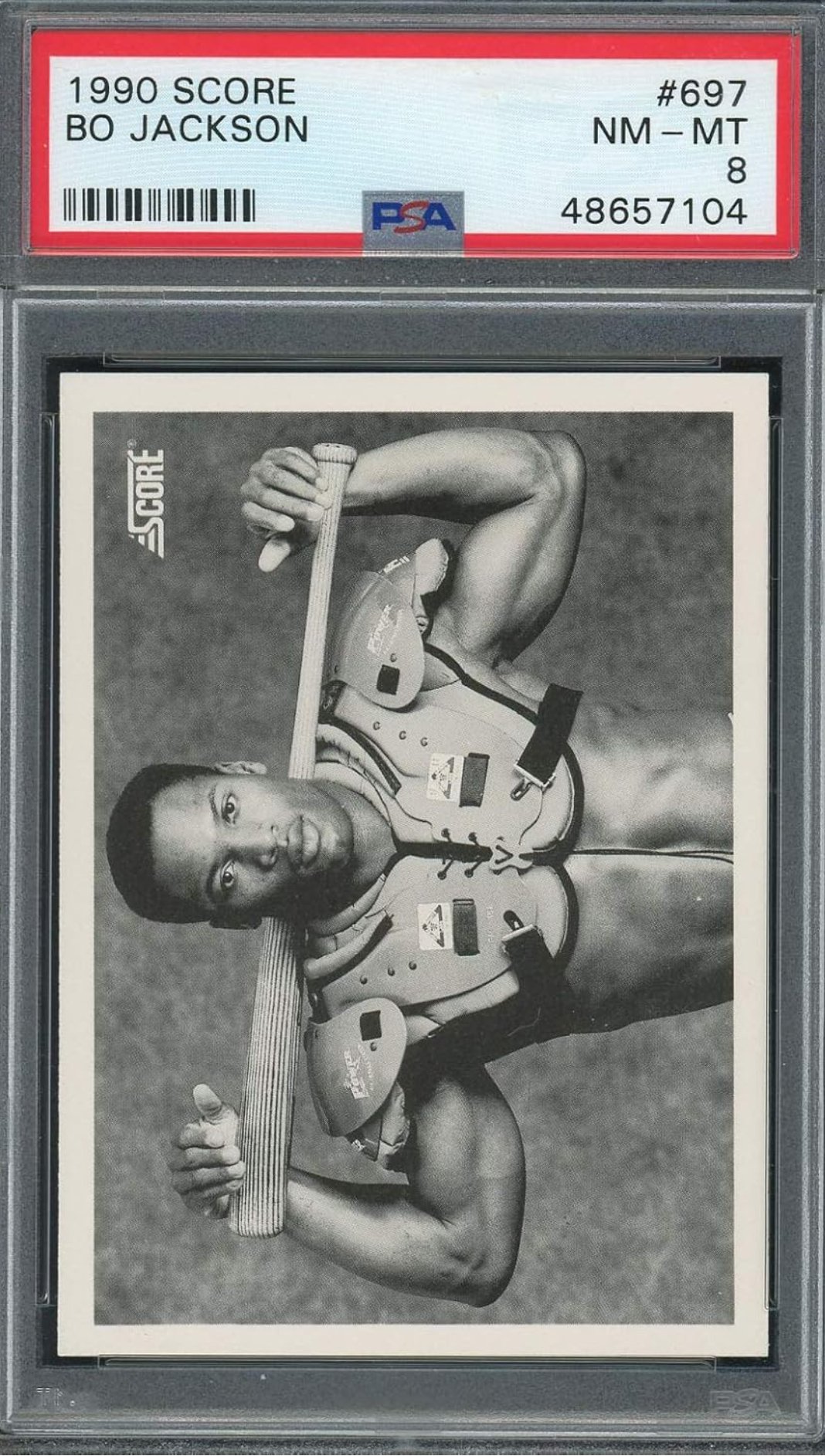 Bo Jackson, 1990, Score “Bat on Shoulders” Baseball Card
