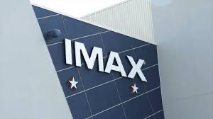 IMAX sign on the exterior wall of a building