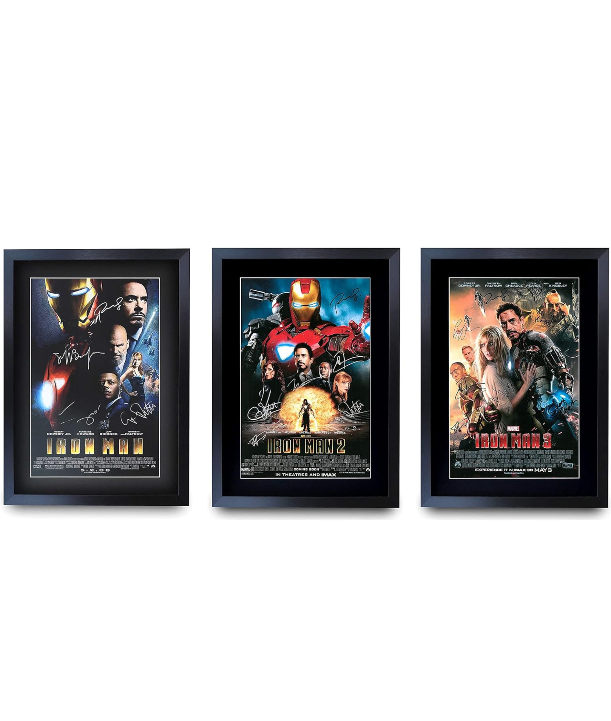 Ironman 1-3, Robert Downey Jr and Cast