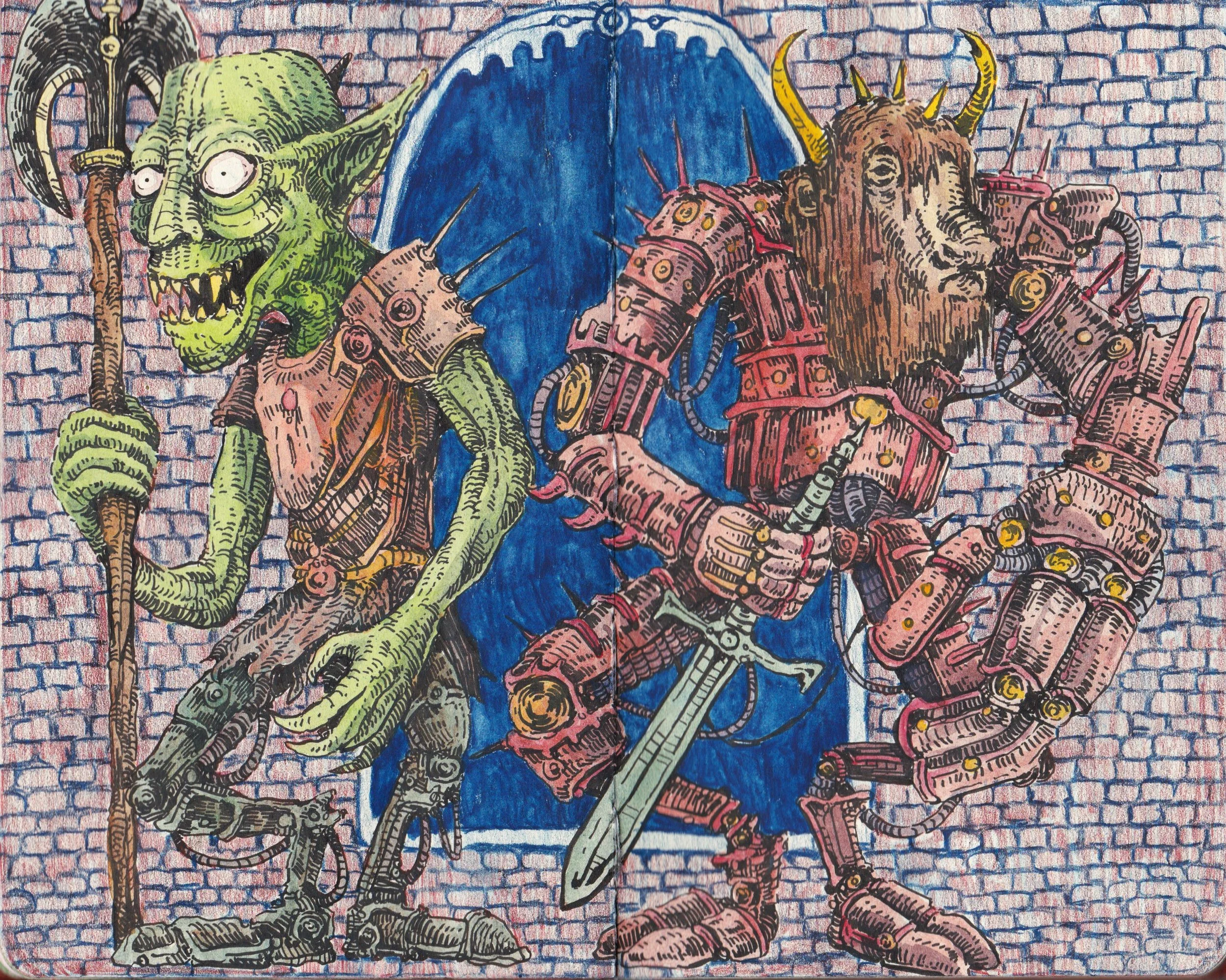 Protectors of the Castle 8x10 Art Print