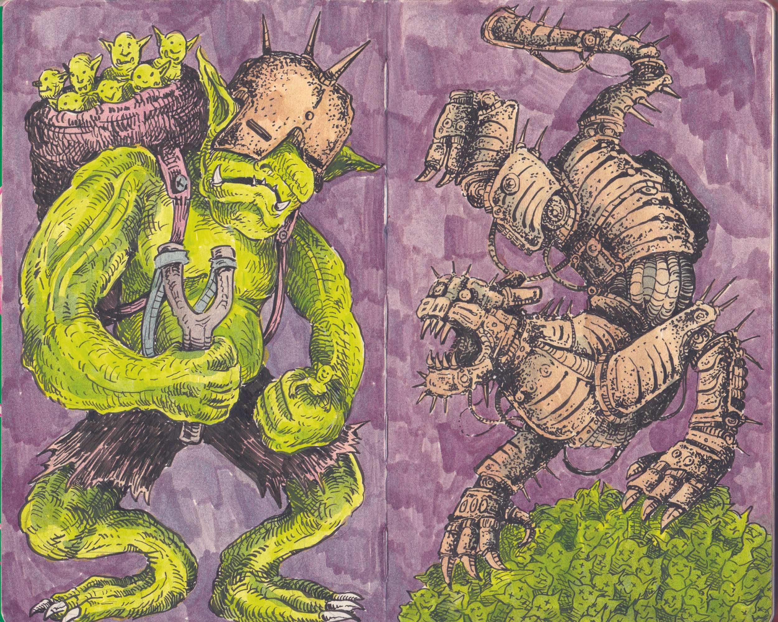 Goblin VS Tiger 8x10 Art Print