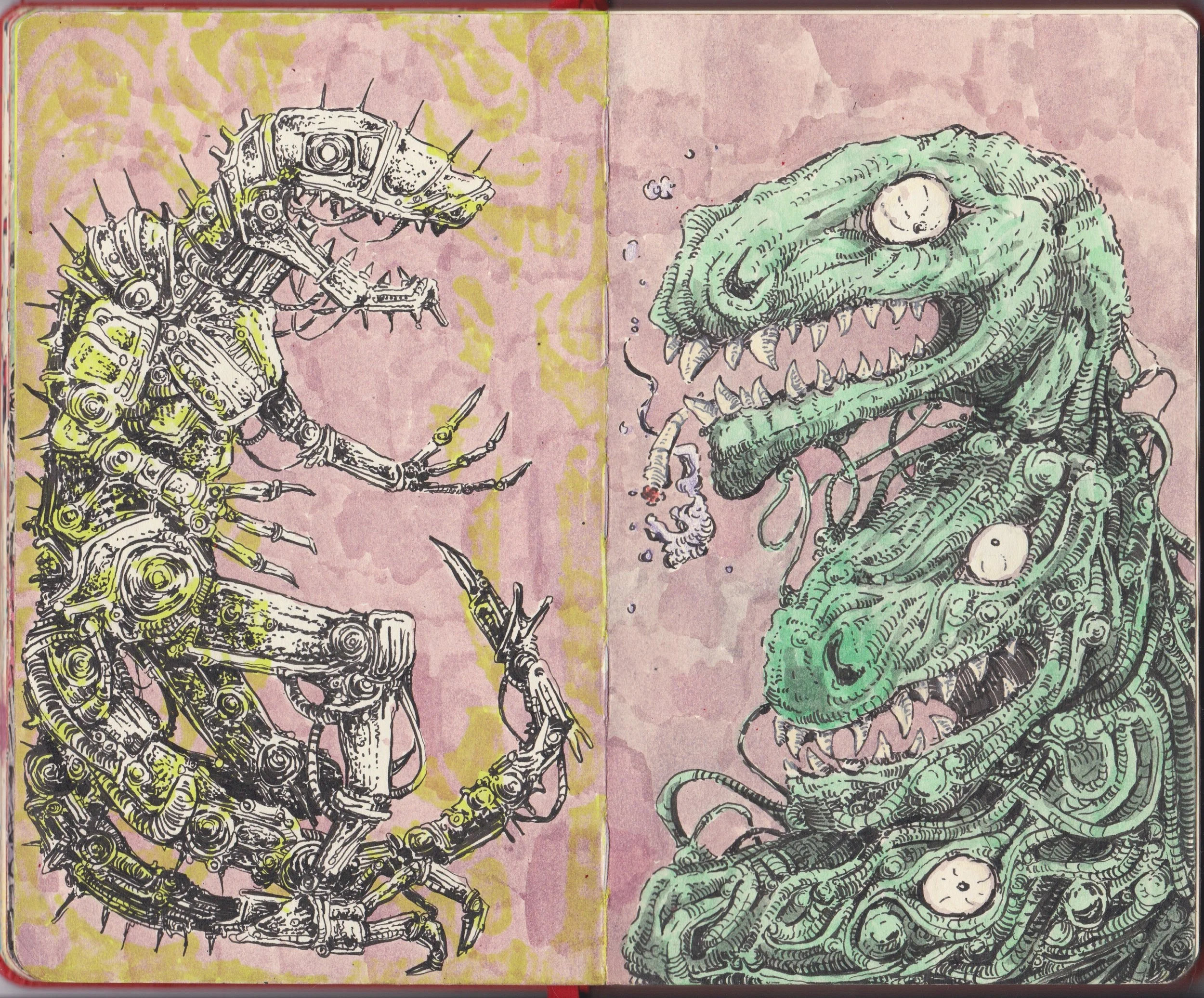 Dino Opposites 8x10 Art Print