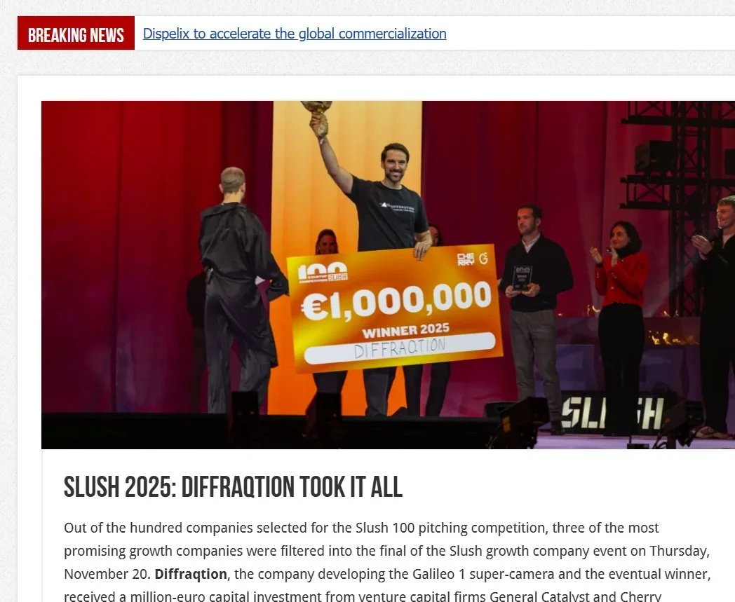 Nordic Startup News - Slush 2025: Diffraqtion Took It All