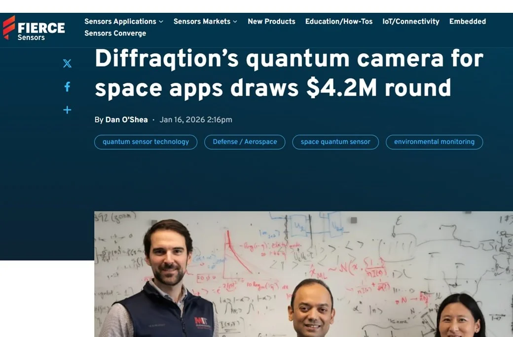 Fierce Sensors: Diffraqtion’s quantum camera for space apps draws $4.2M round