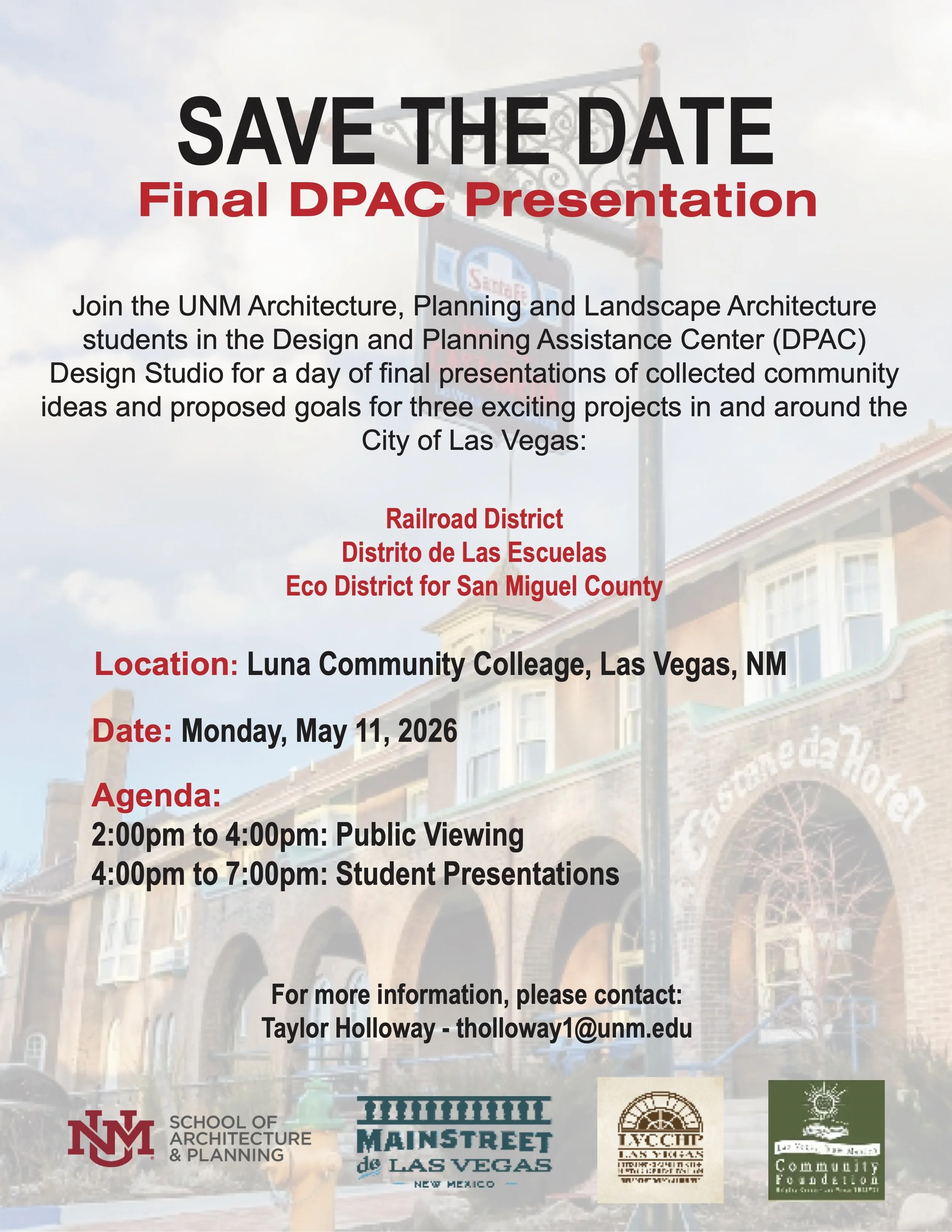 Save the Date: Final DPAC Presentation