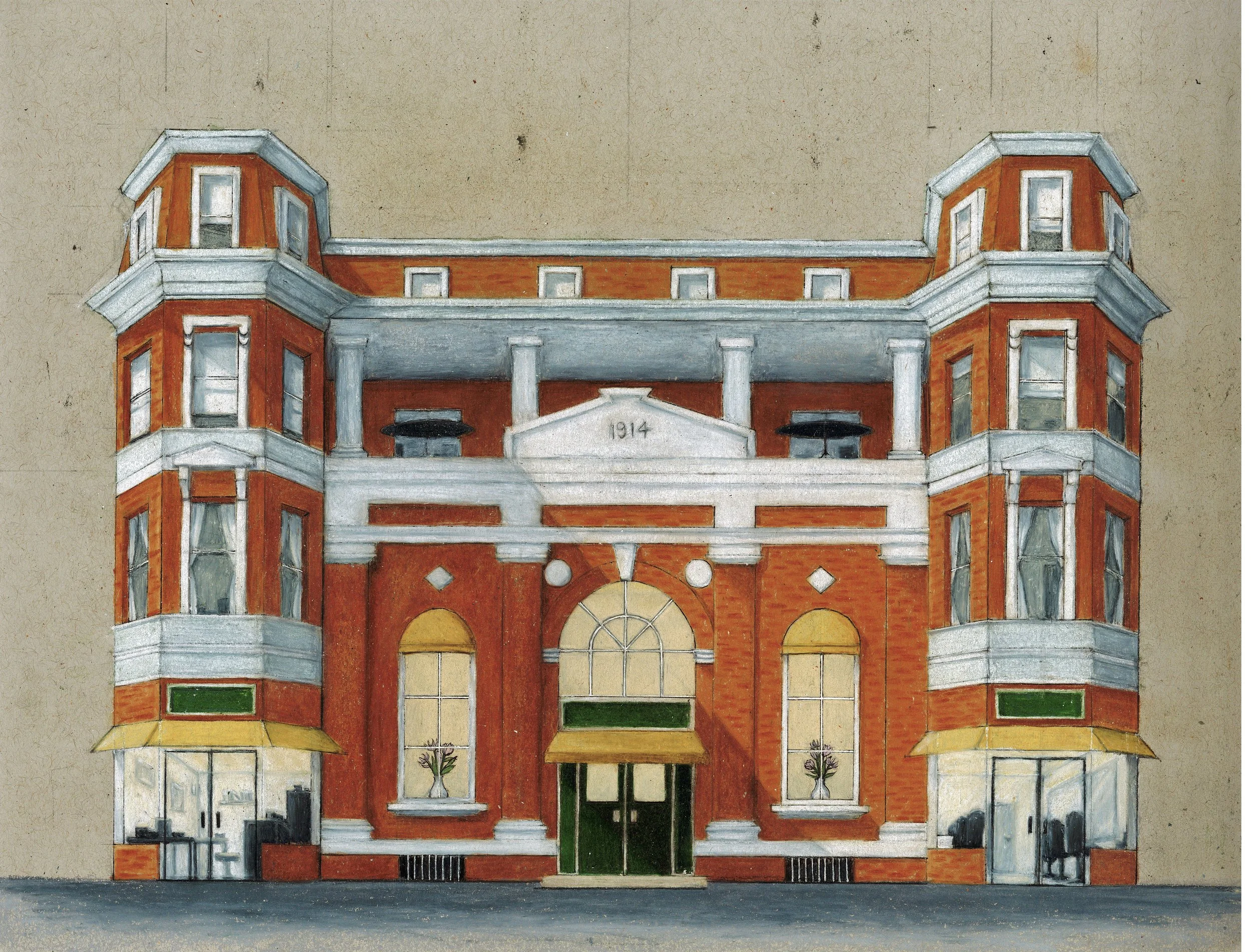 A 21st Century Facelift for a 110-Year-Old Town Center
-This project took an old out of use bank in Sparkill, NY and rehabilitated and improved it while maintaining the history