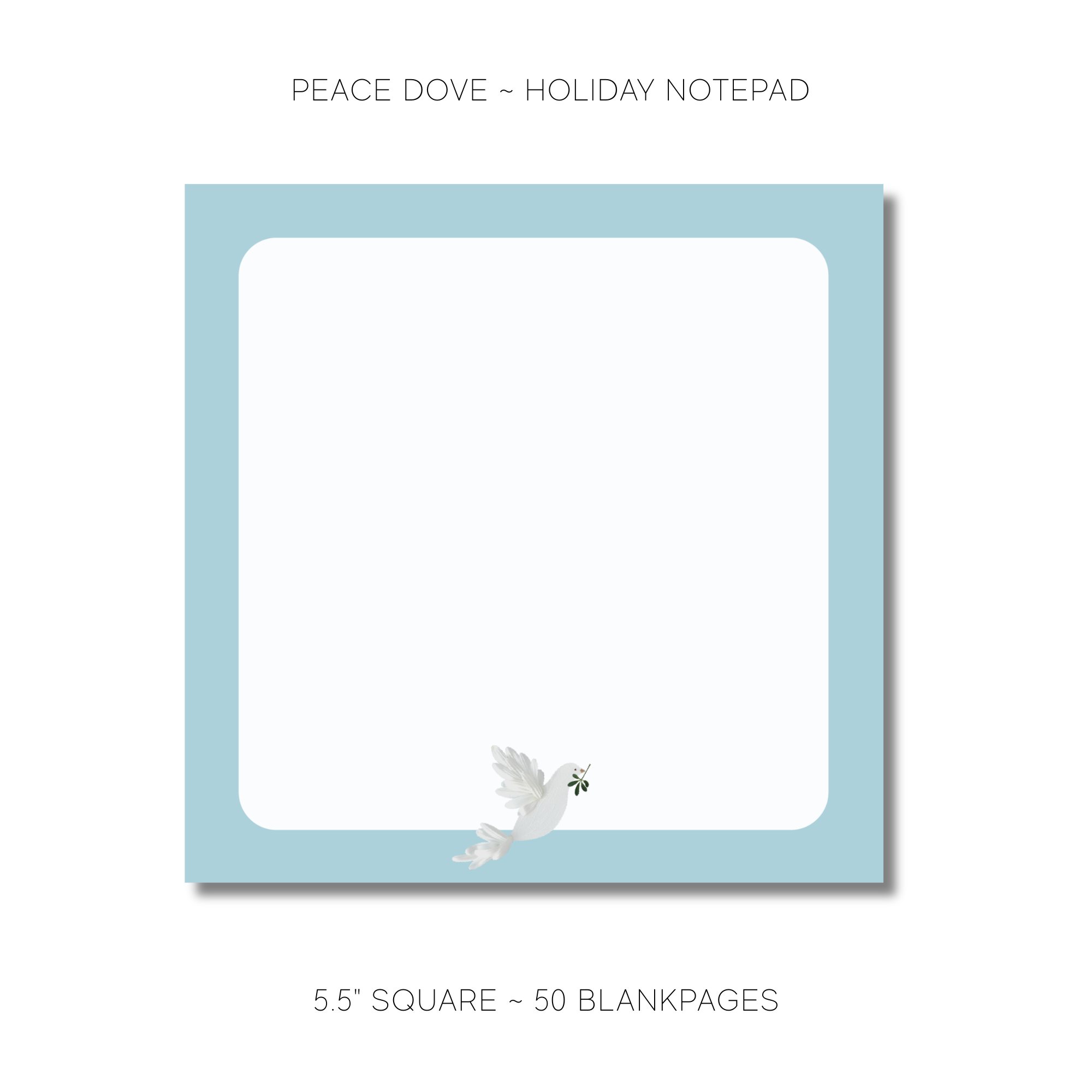 Peace Dove Holiday - Notepad