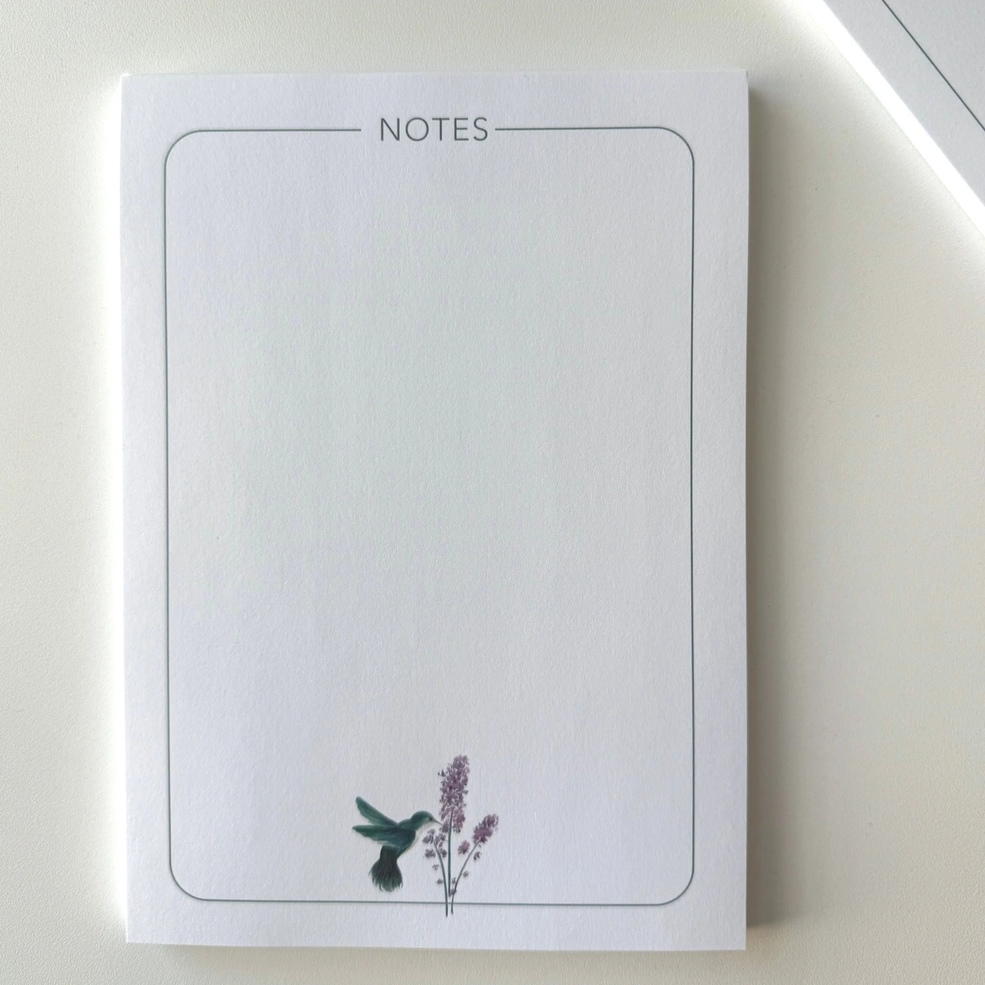 Hummingbird Notepad_50 blank pages_5 x 7_memo pad.jpg
