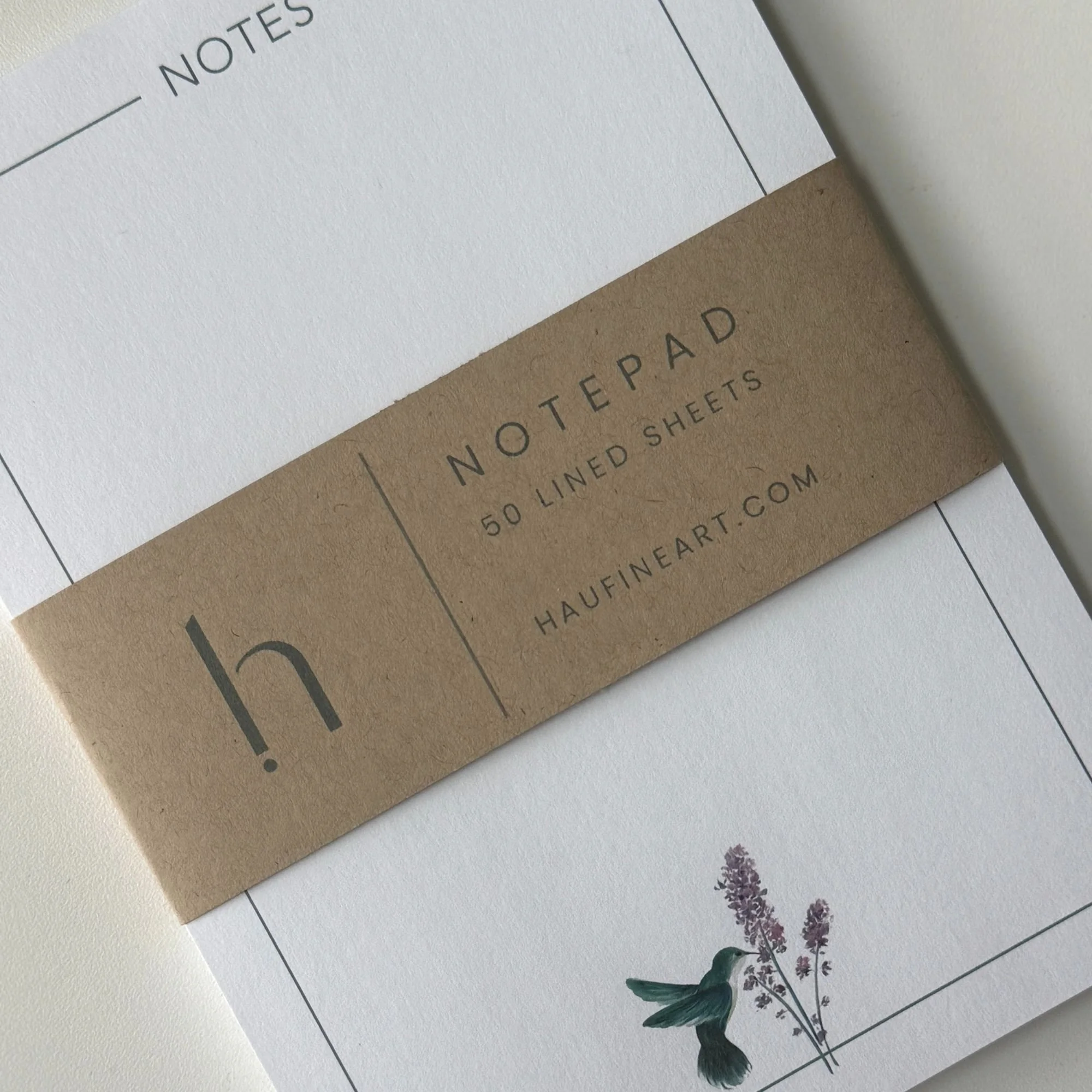 Hummingbird Art Blank Notepad – From the Studio Collection, “ You Can Take the Girl Out of Kansas”