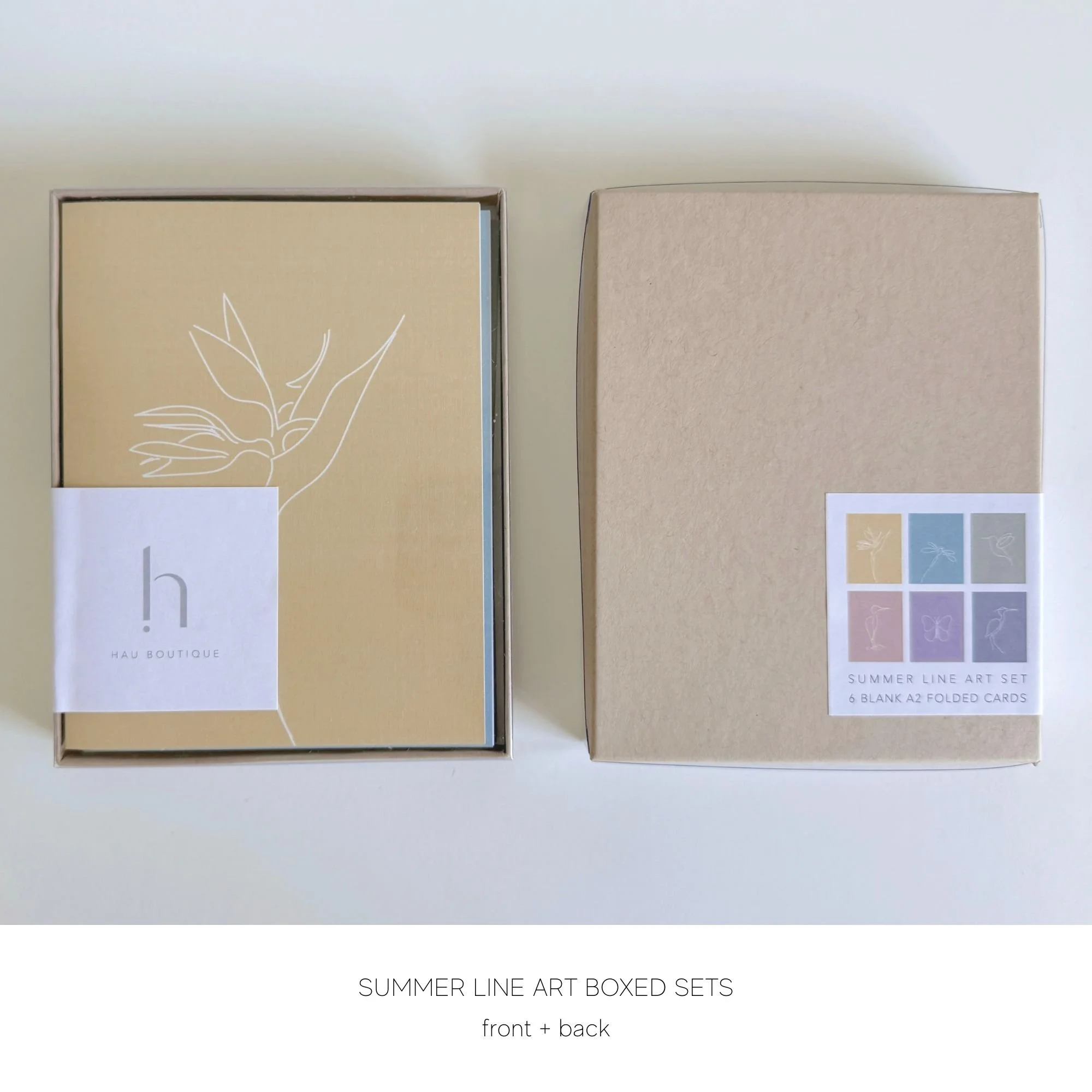 4 Summer Line Art_boxed sets of 6 designs_hau boutique.jpg