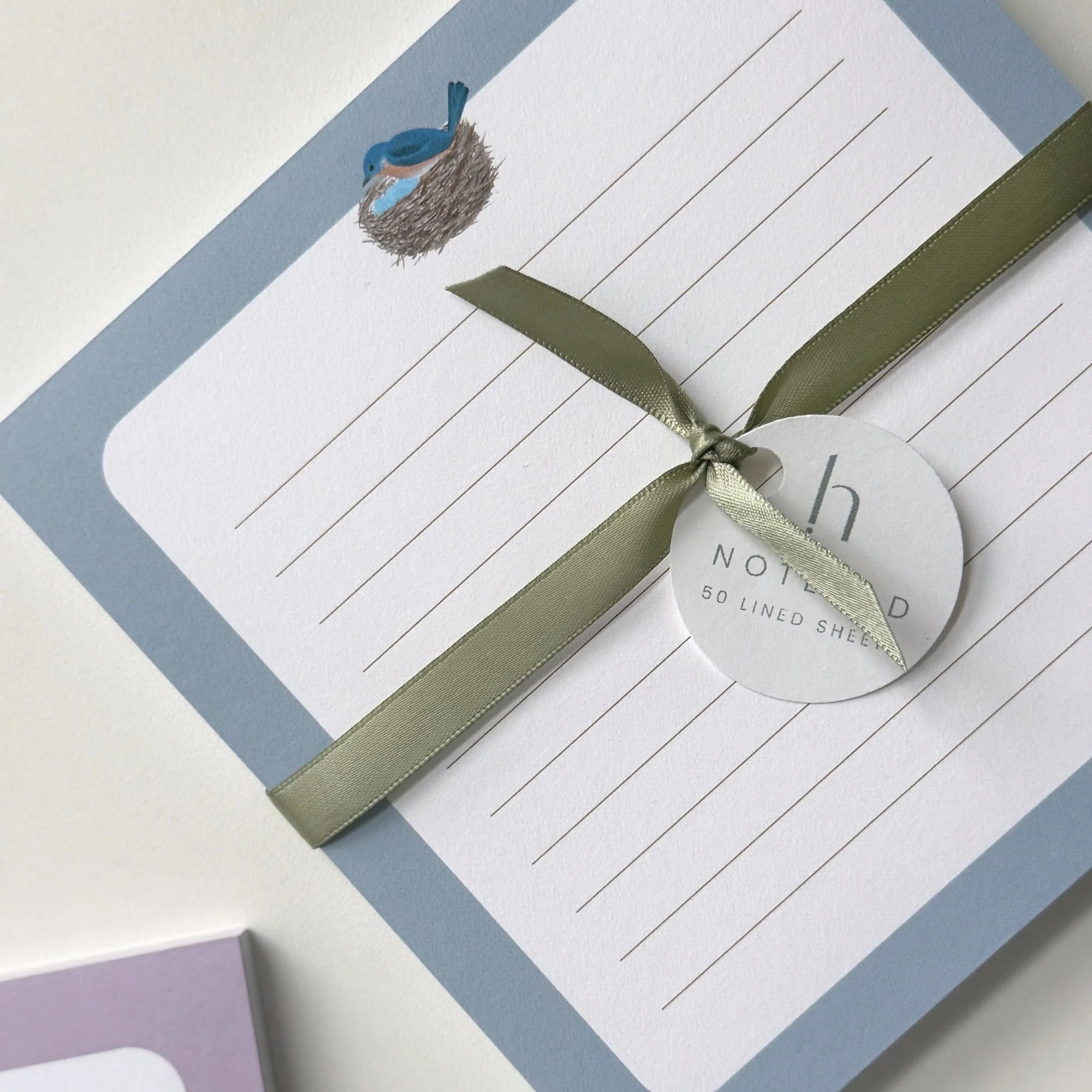 Bluebird Art Lined Notepad – From the Studio Collection, “ You Can Take the Girl Out of Kansas”