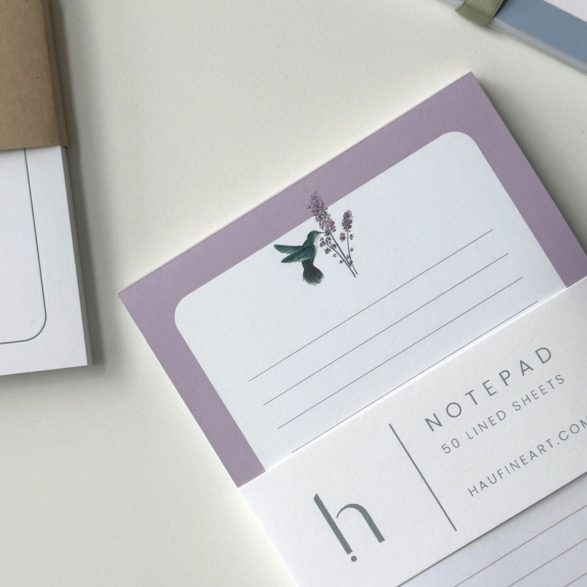 Hummingbird Art Lined Notepad – From the Studio Collection, “ You Can Take the Girl Out of Kansas”