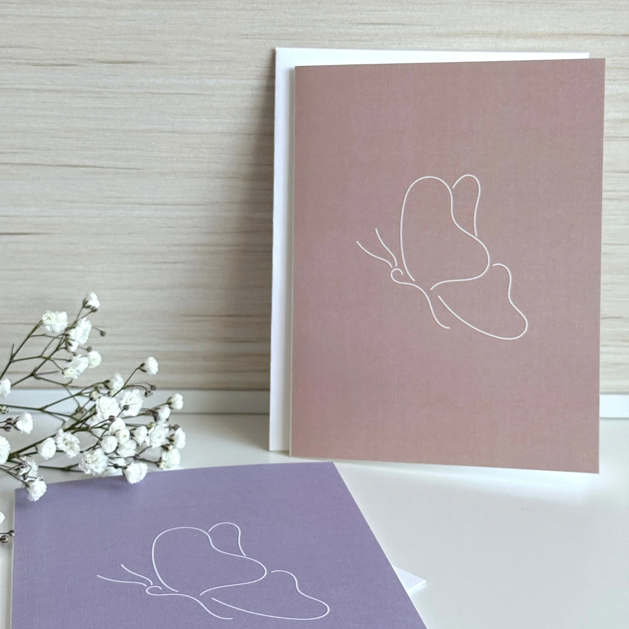 Elegant Line Art Note Cards_Butterfly_Blush Pink_Lavender.jpg