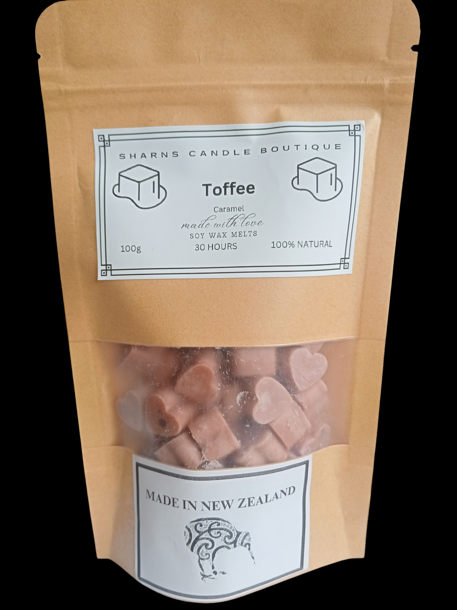 Toffee Mini Heart Melts 100g