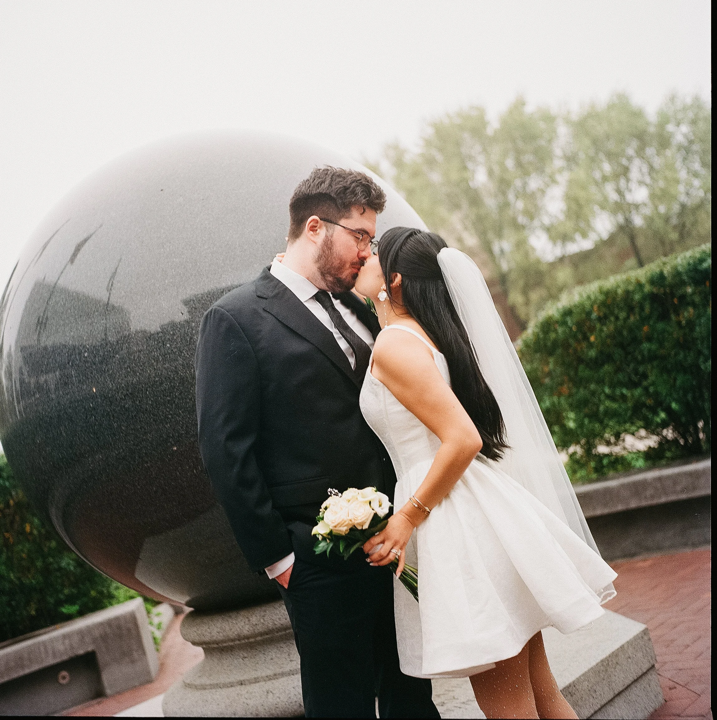 A city hall wedding in quincy on digital and analog film