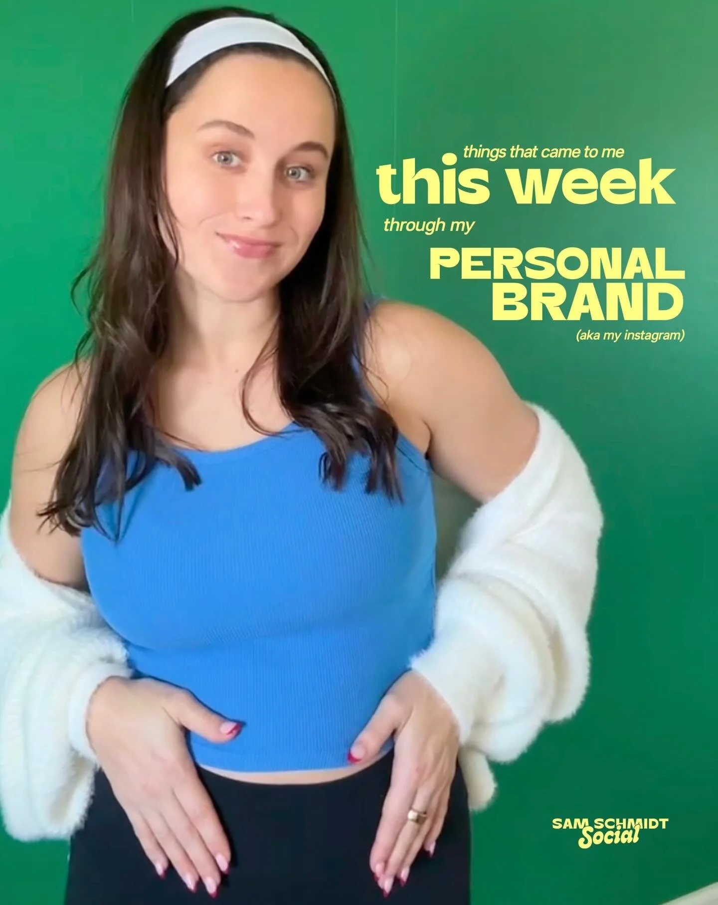also notable mention that I was able to use my personal brand to book out the most EXCITING guest trainings for The Loop for the rest of the year to make sure it is STACKED while I am on maternity leave 🥣

Every week looks different, but as long as 
