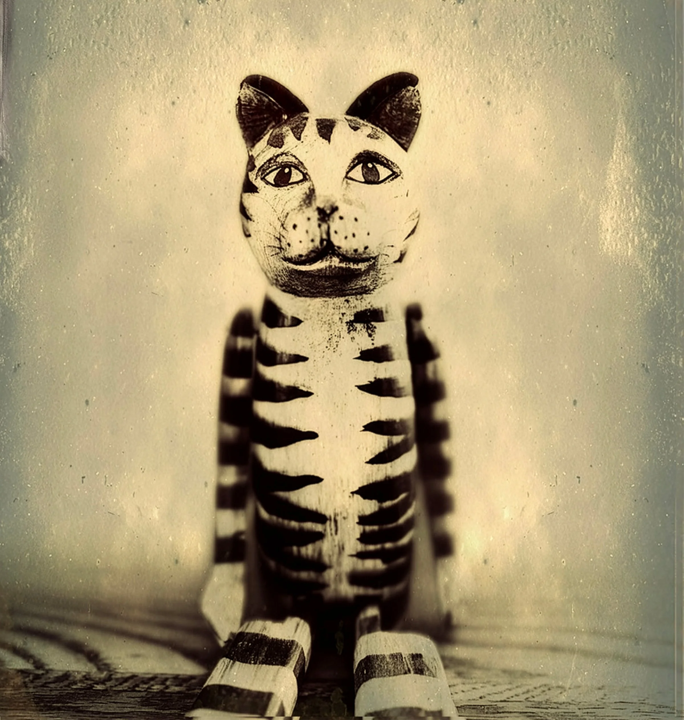 Wooden Cat
