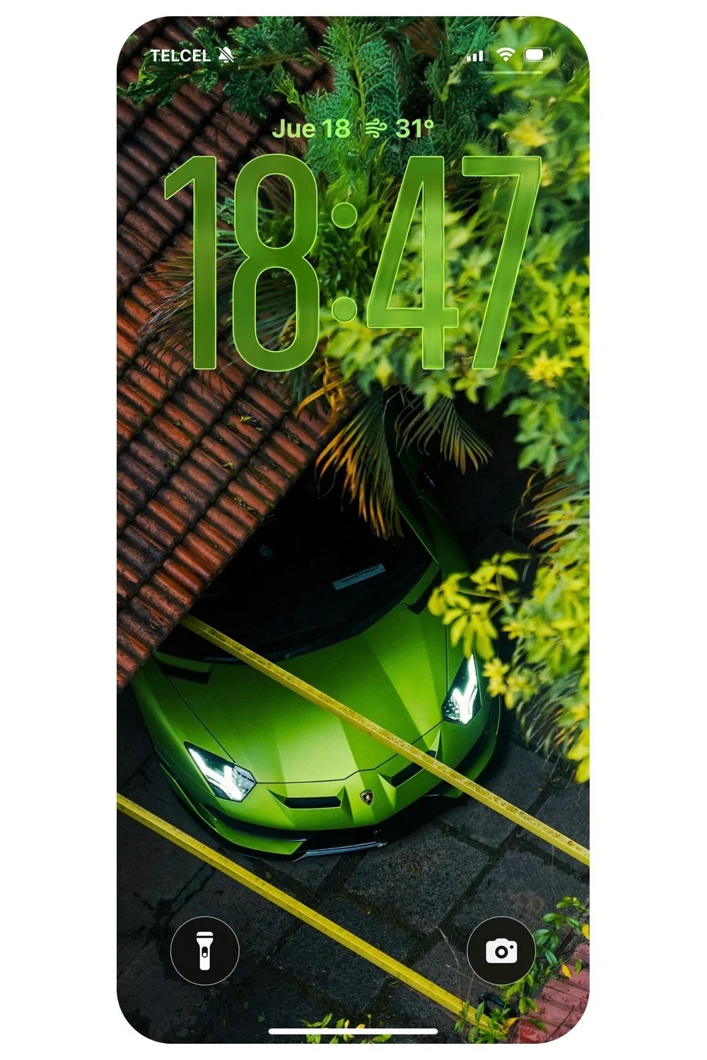 Lamborghini Aventador SVJ · Vista superior