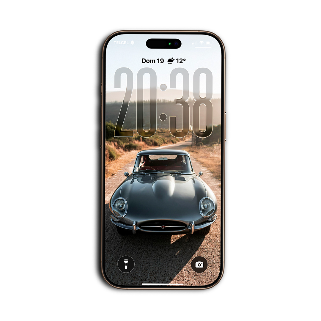 Jagur E Type Coupe, vista frontal, wallpaper para celular