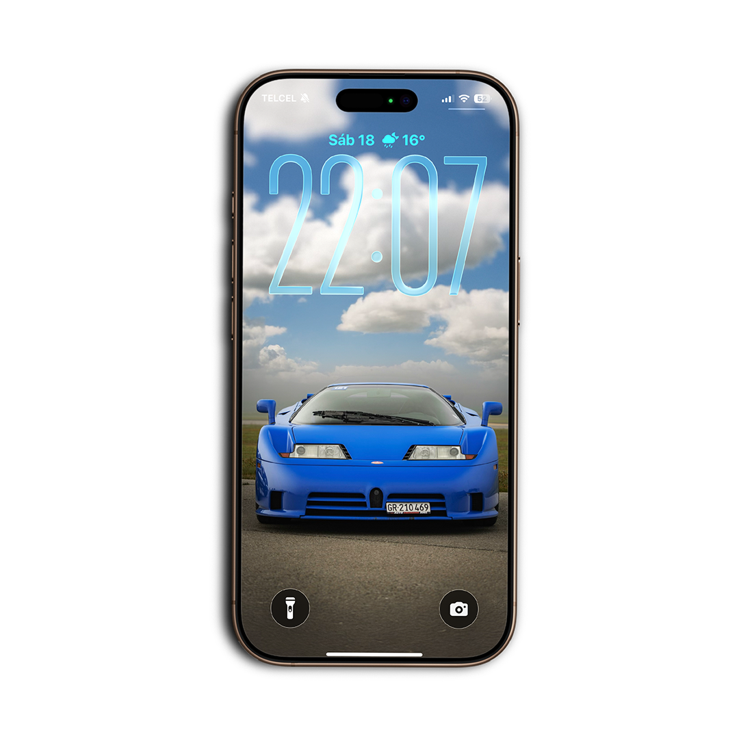 Bugatti EB110, cielo azul, wallpaper para celular