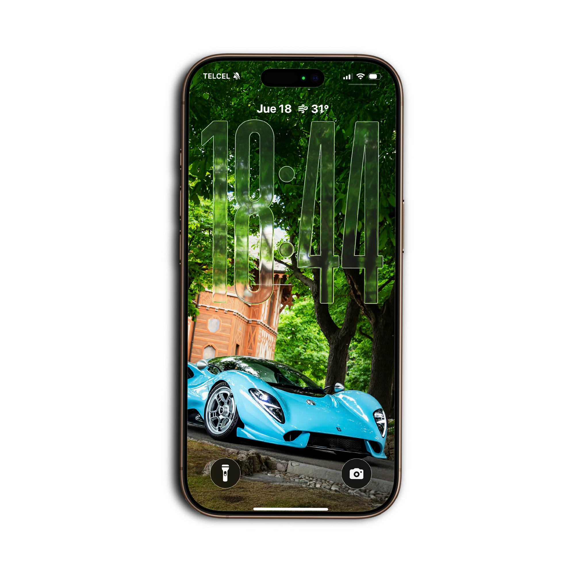 DeTomaso P72 azul, wallpaper para celular