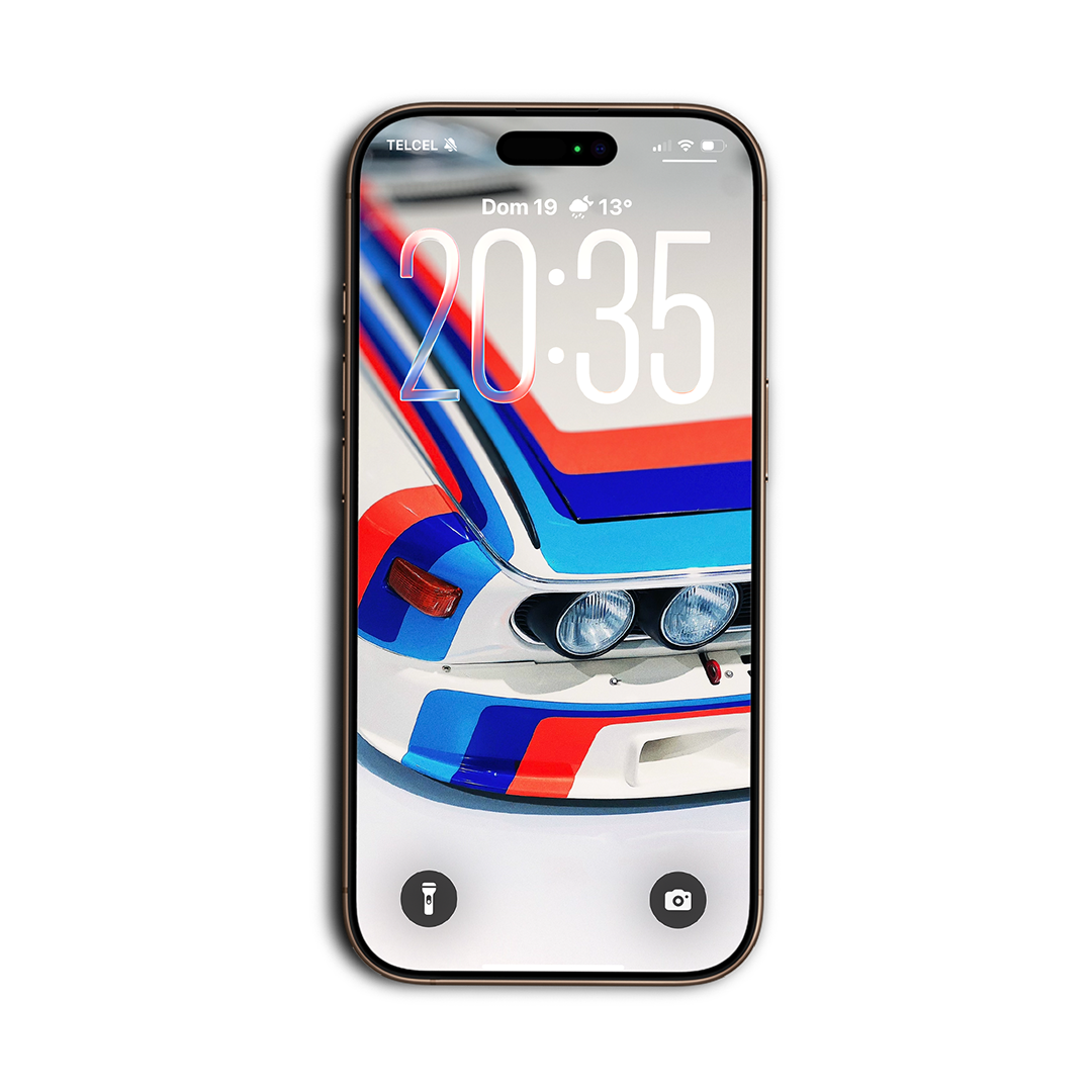 BMW 3.0 CSL M Competition, detalle faro delantero, wallpaper para celular