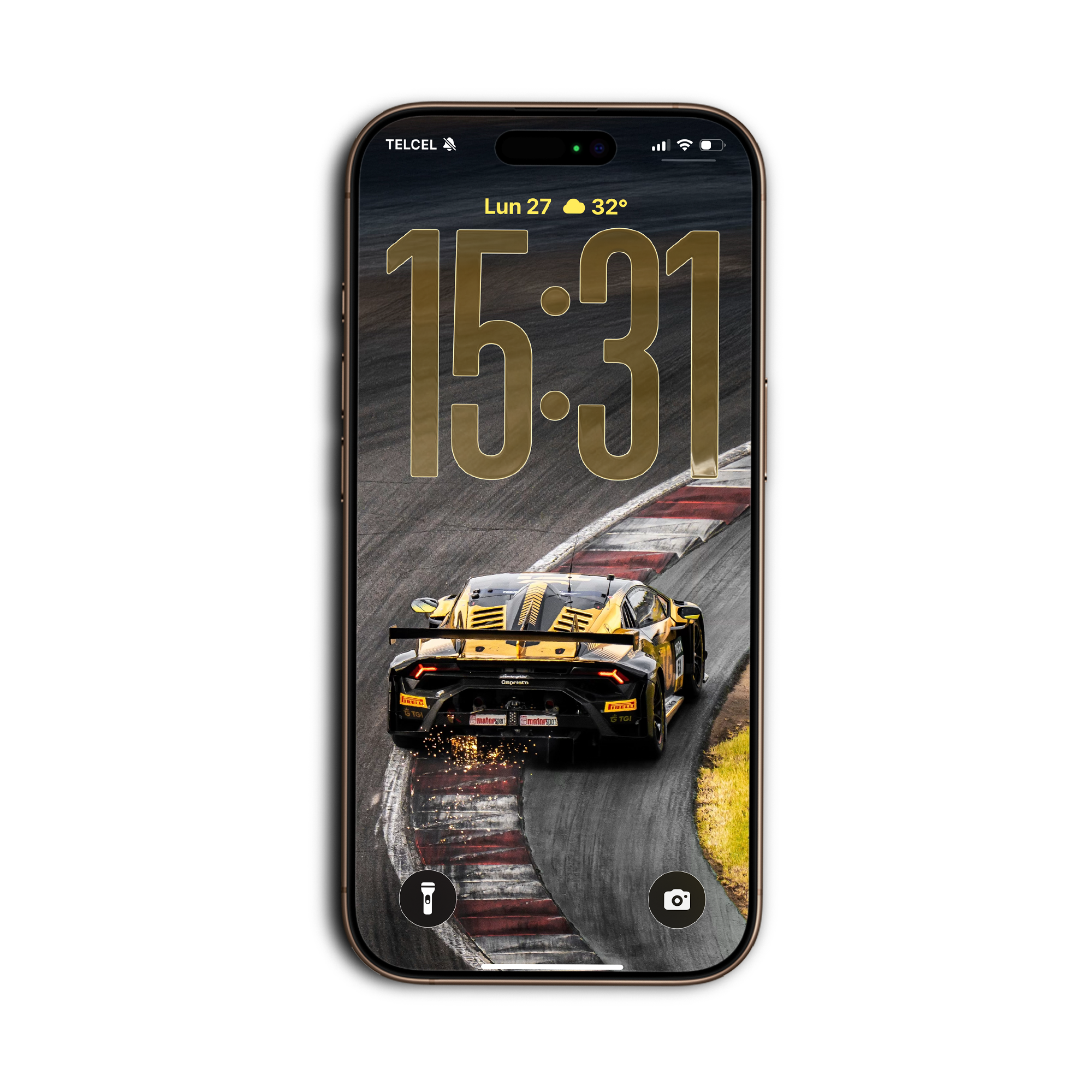 Lamborghini Huracán GT3 EVO, auto de competencia, wallpaper para celular