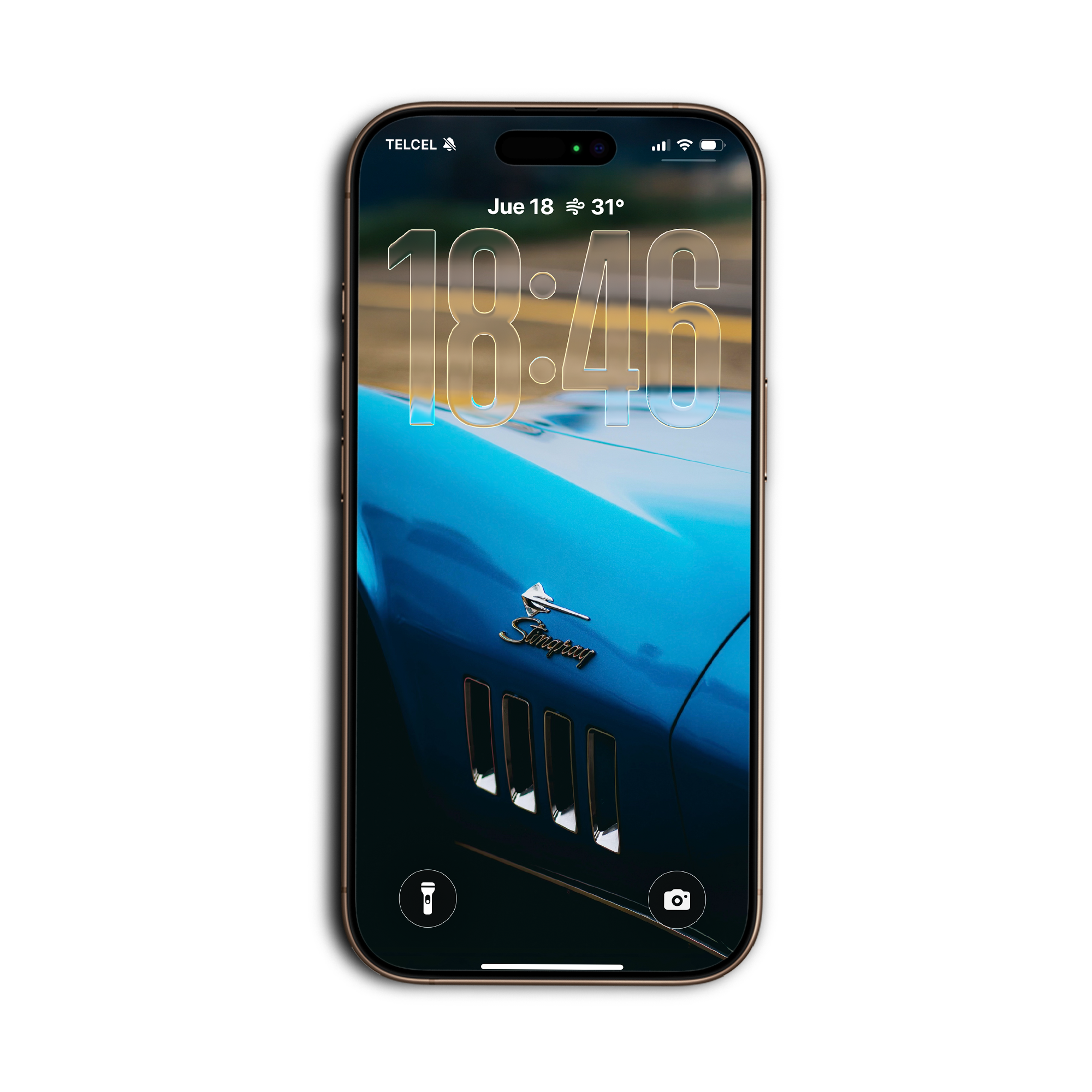 Corvette C3 Stingray, detalle de ventilas, wallpaper para celular