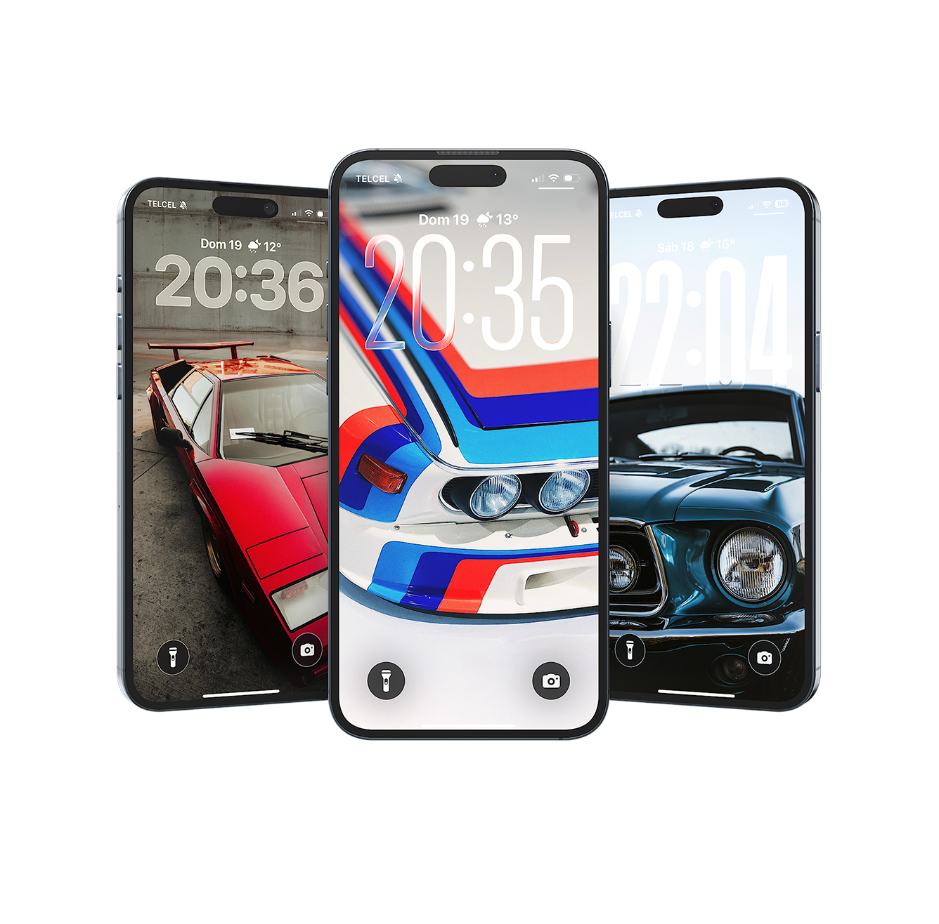 Vista previa de la colección de wallpapers de autos clásicos para celular