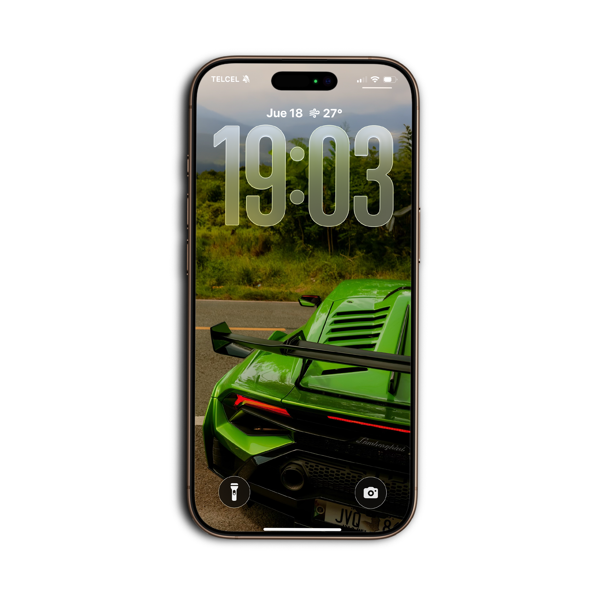 Lamborghini Huracán STO en la selva, wallpaper para celular