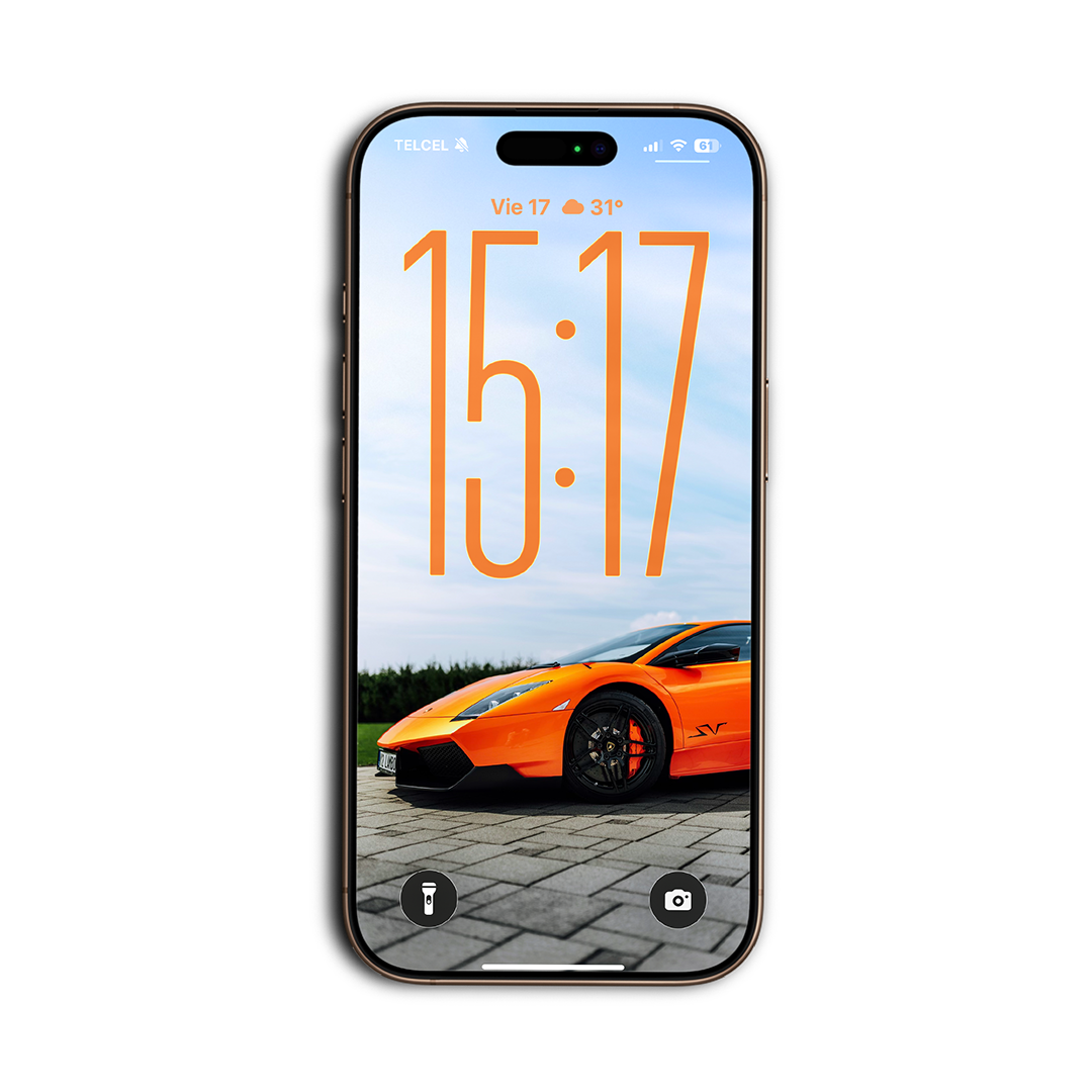 Lamborghini Murciélago SV contra el cielo, wallpaper para celular