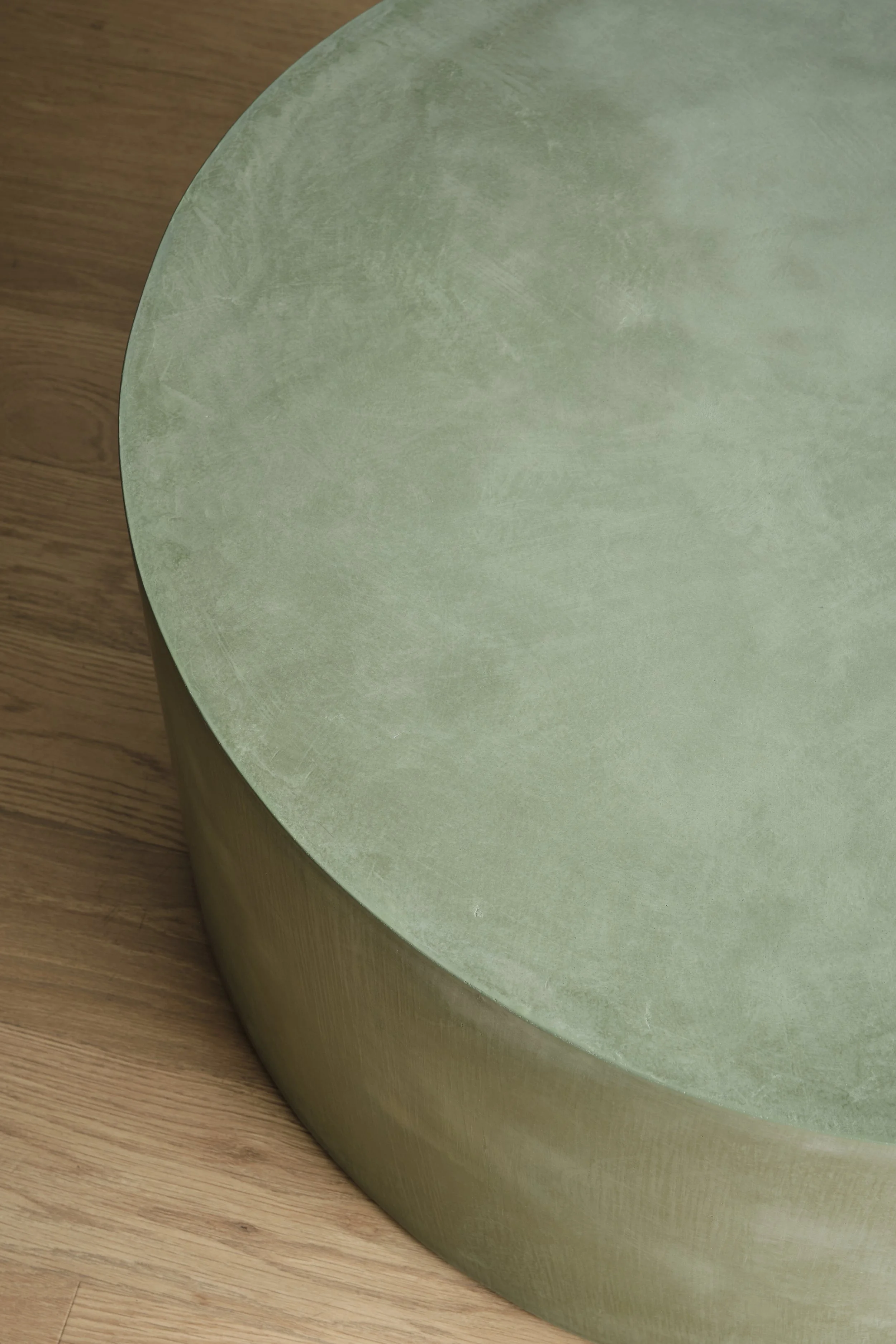 Detail of Rollerboy - 36" x 16.5" in Vine with hand-troweled finish