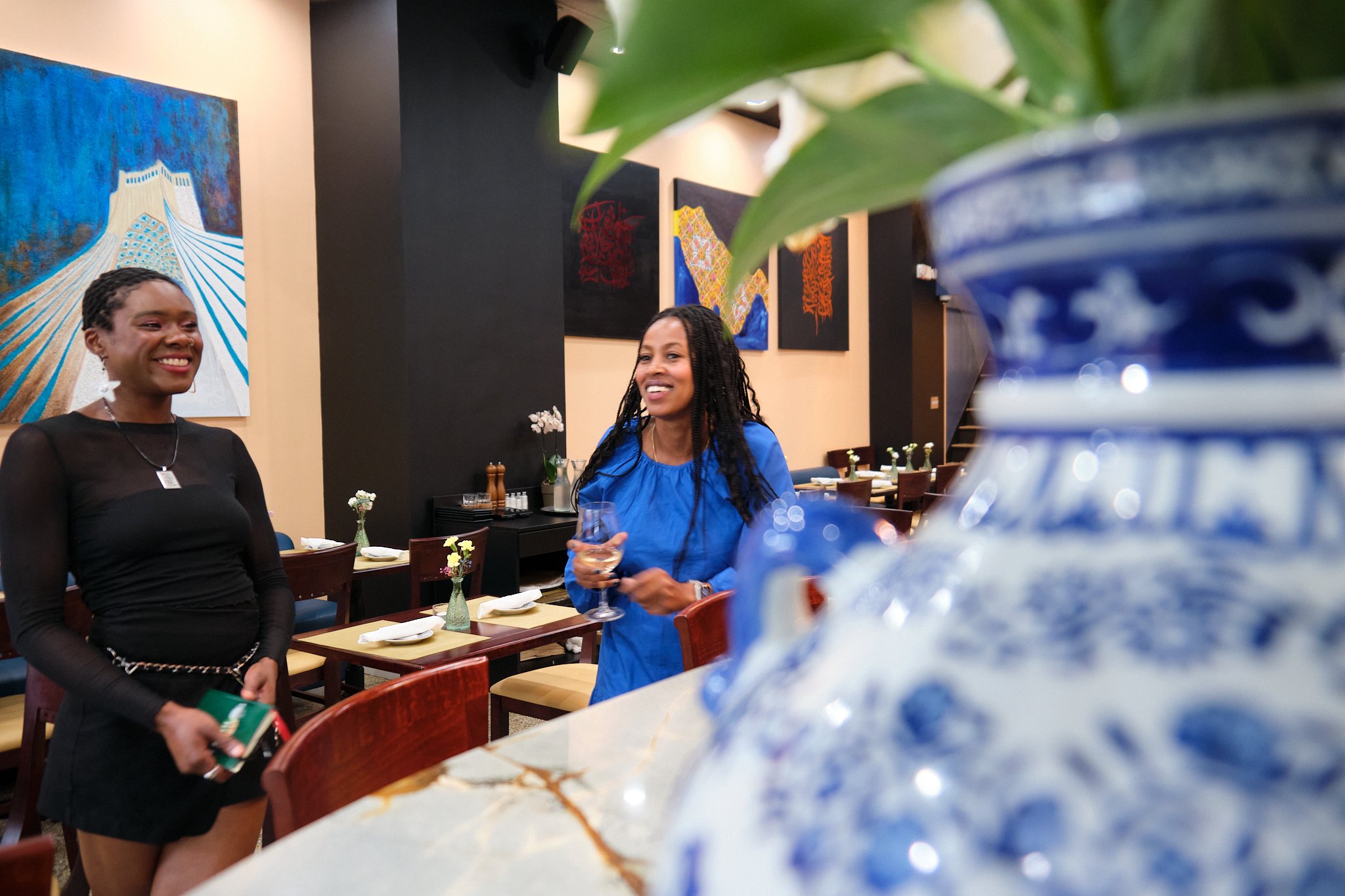 Real Estate excellency Nya Alemayhu (@therealnya) hosts a customer appreciation dinner 09.09.23 at Kookoo Restaurant in Columbia Heights, DC