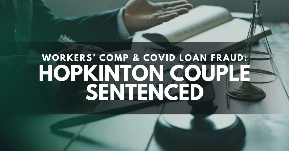 Hopkinton Couple Sentenced for Fraud Schemes