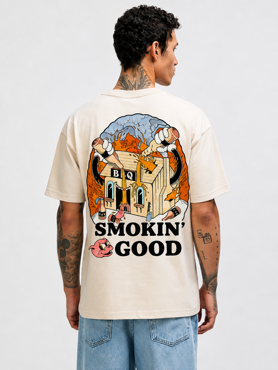 PRE-ORDER - SMOKIN' GOOD T-SHIRT - OFF WHITE (UNISEX)