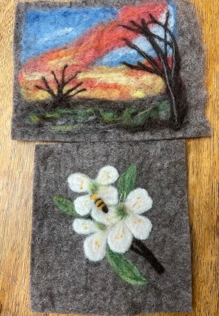 Fiber Flurry Workshop - Felting on the Flat