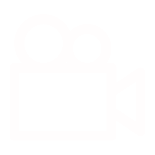 Icon of a vintage movie camera with reels on top