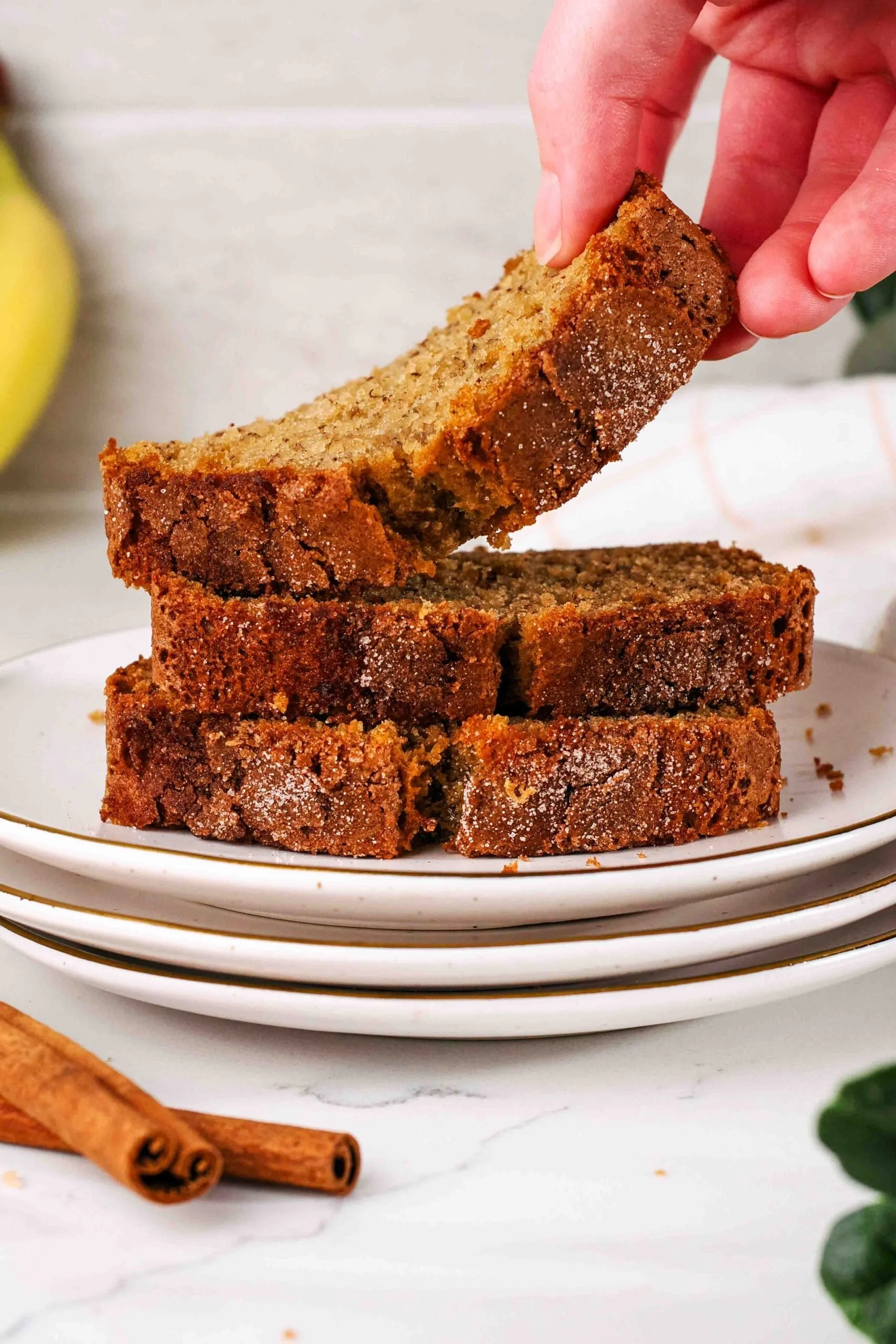 Cinnamon Sugar Banana Bread