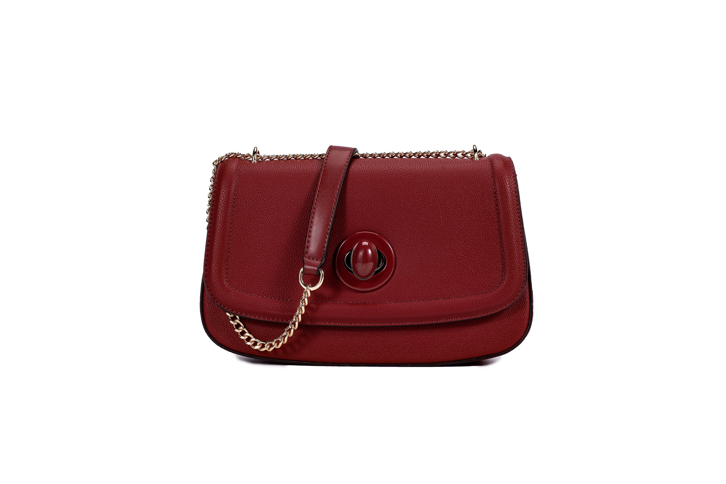 Classic Chain Sleek Turn-Lock Maroon Front View.jpeg