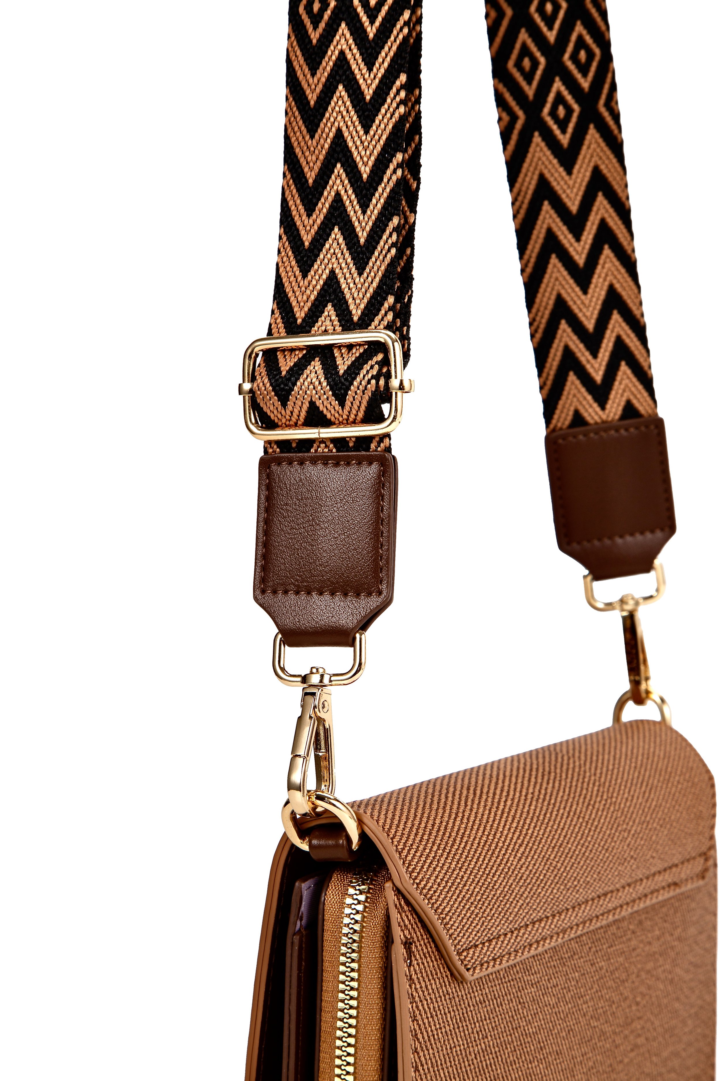 Statement Strap Minimalist Purse Brown Handle.jpeg