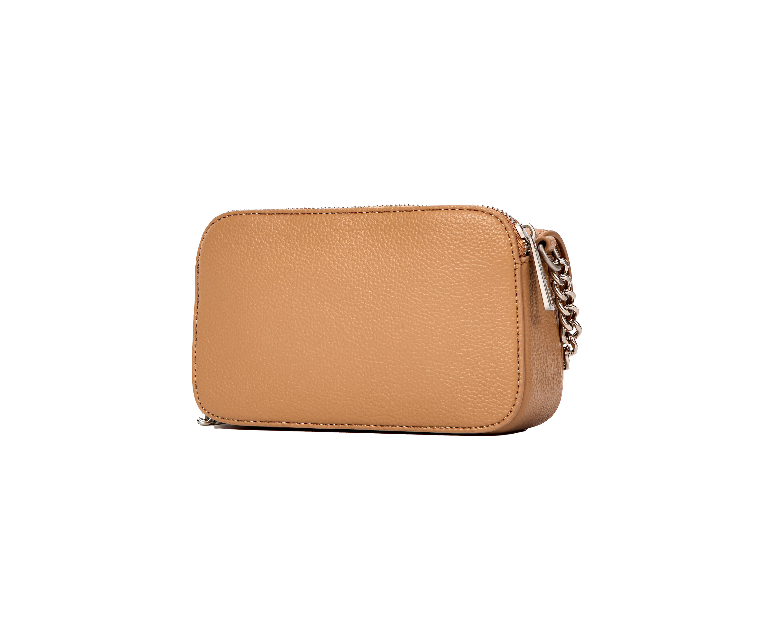 Compact Chain Accent Medium Flap Beige Back View.png