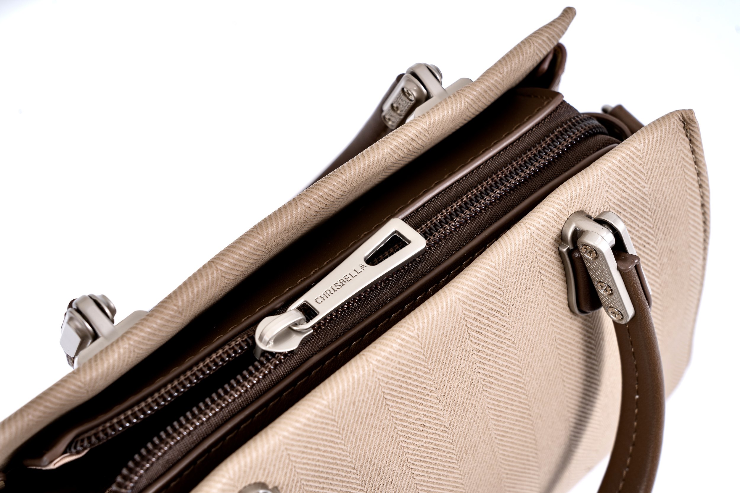 Professional Multi-Compartment Brown Zipper Closure.jpeg