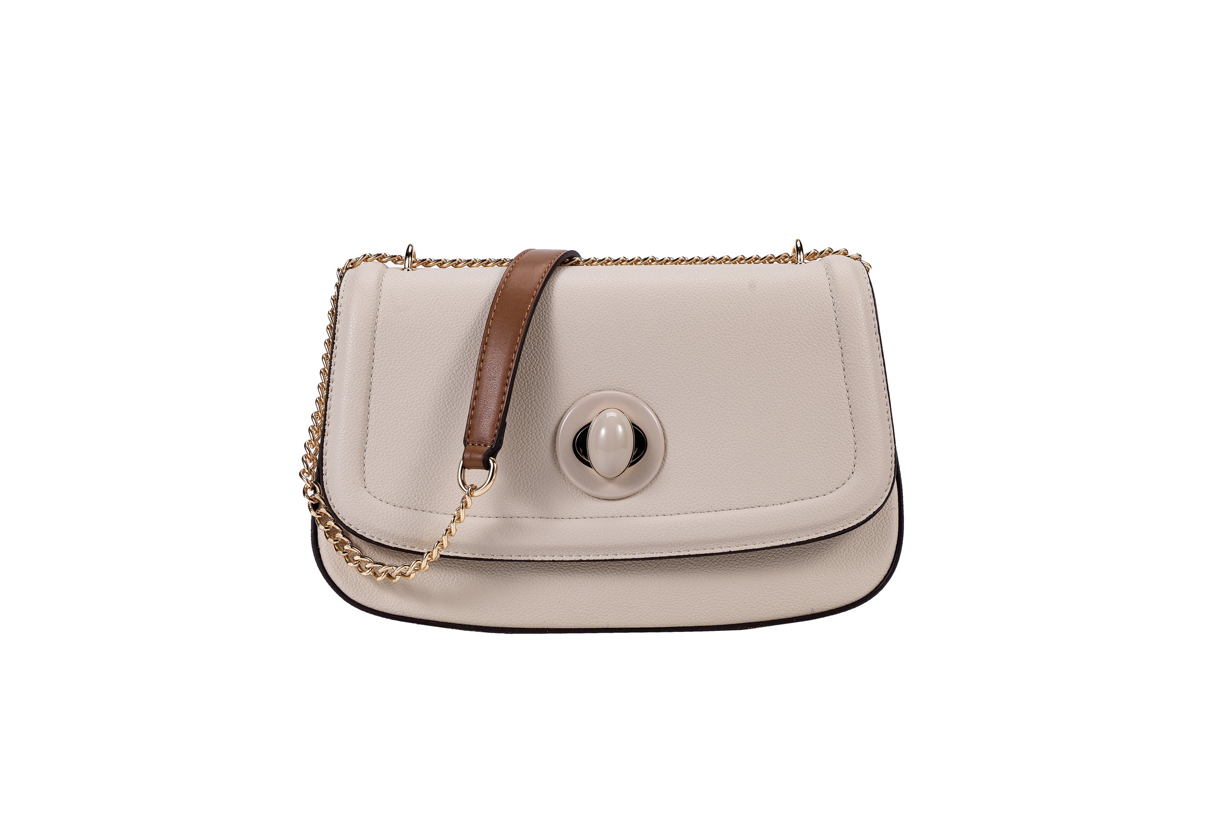 Classic Chain Sleek Turn-Lock Beige Front View.jpeg