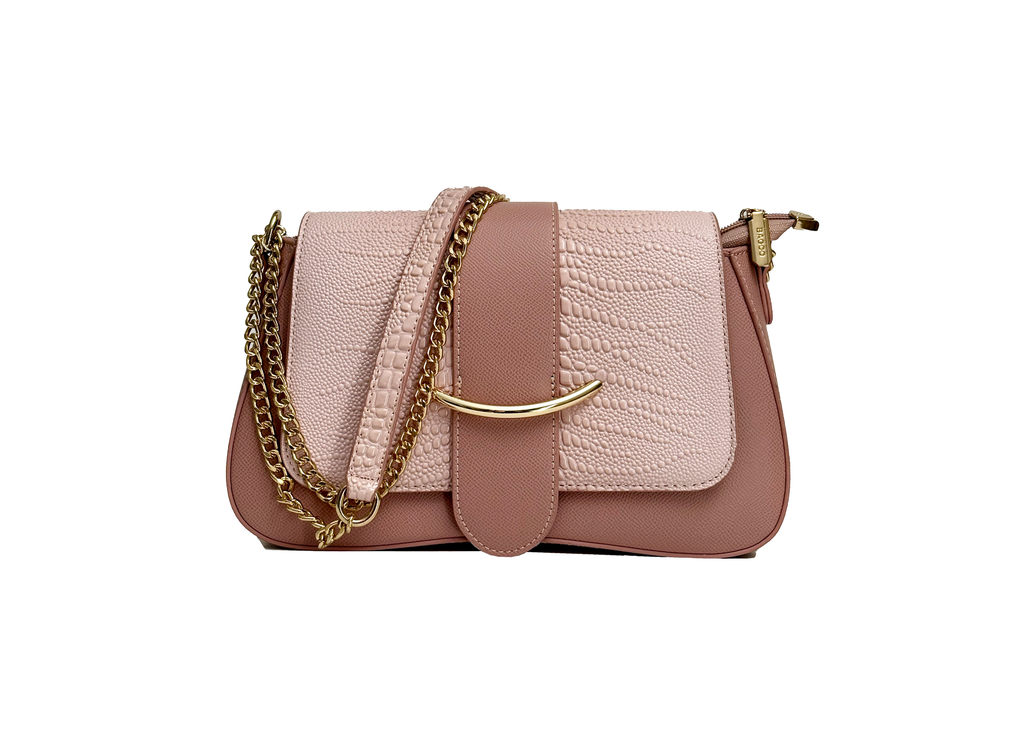 Croc-Embossed Chain Accent Front View.png
