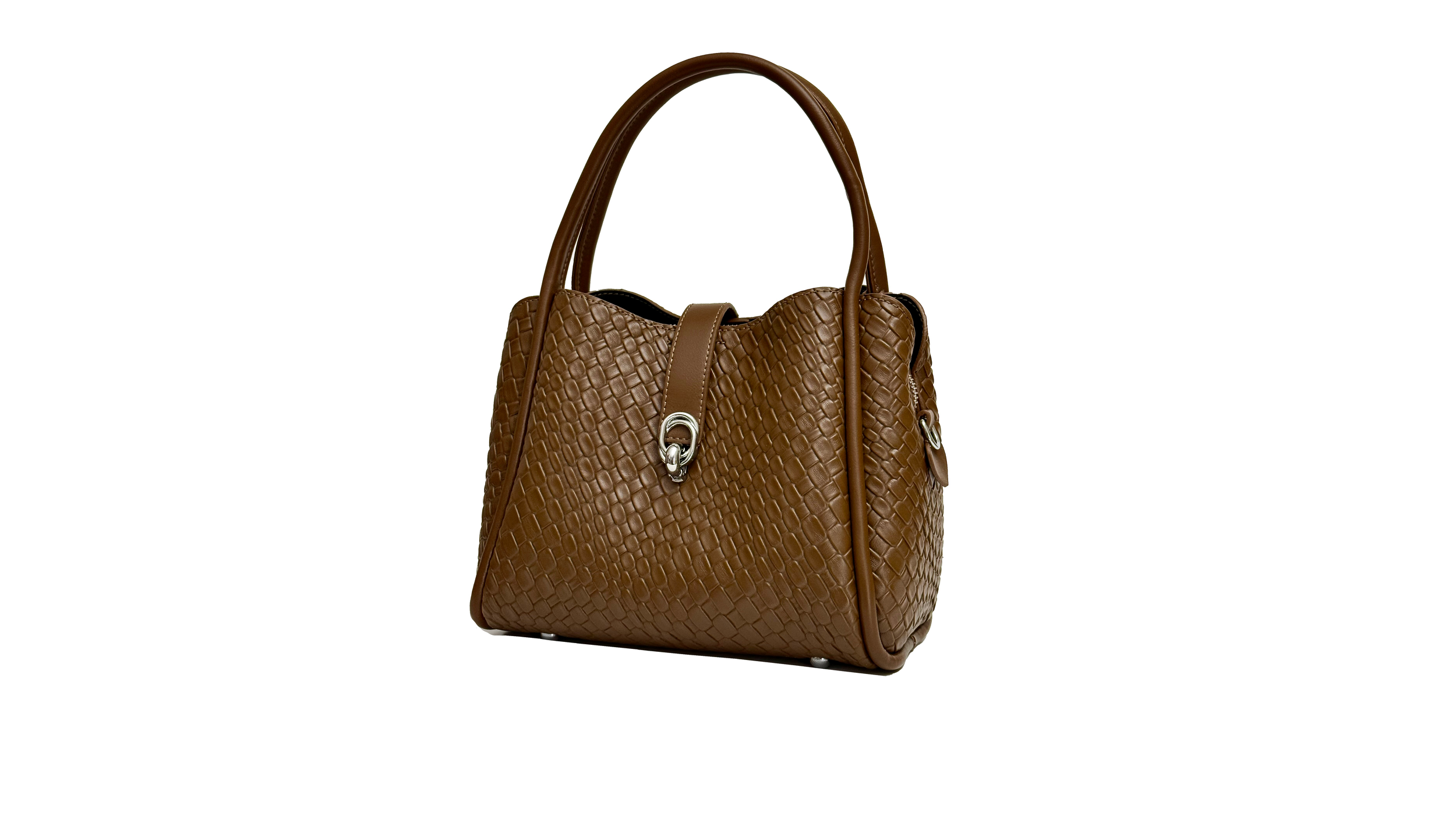 Textured with Woven Elegance Crossbody Handbag – Modern and Trendy
