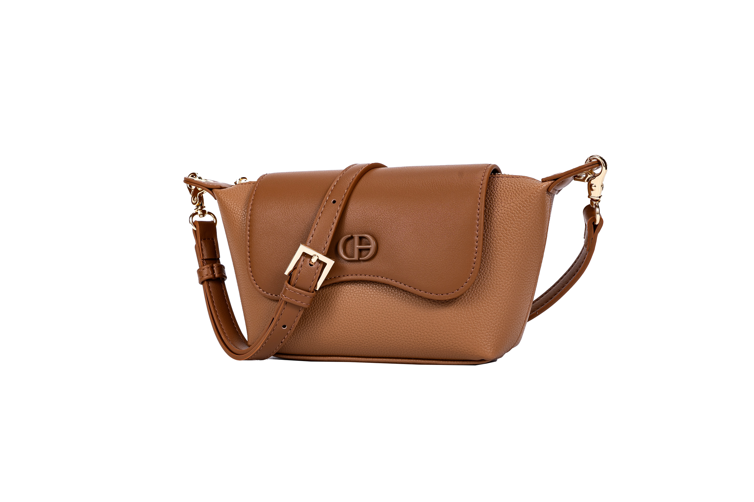 Sleek Accent Curved Flap Khaki 3D View.png