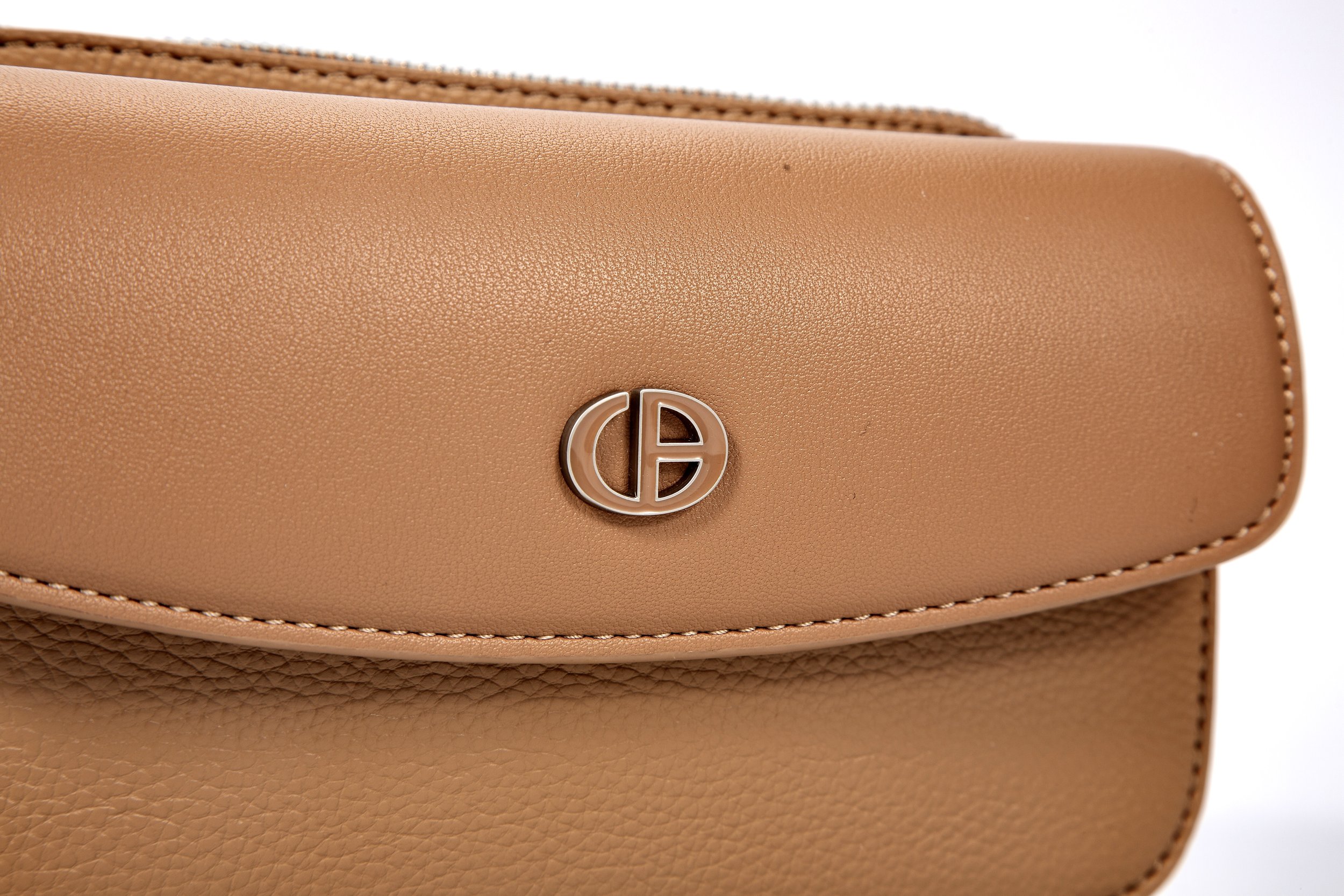 Compact Chain Accent Medium Flap Beige Texture.jpg