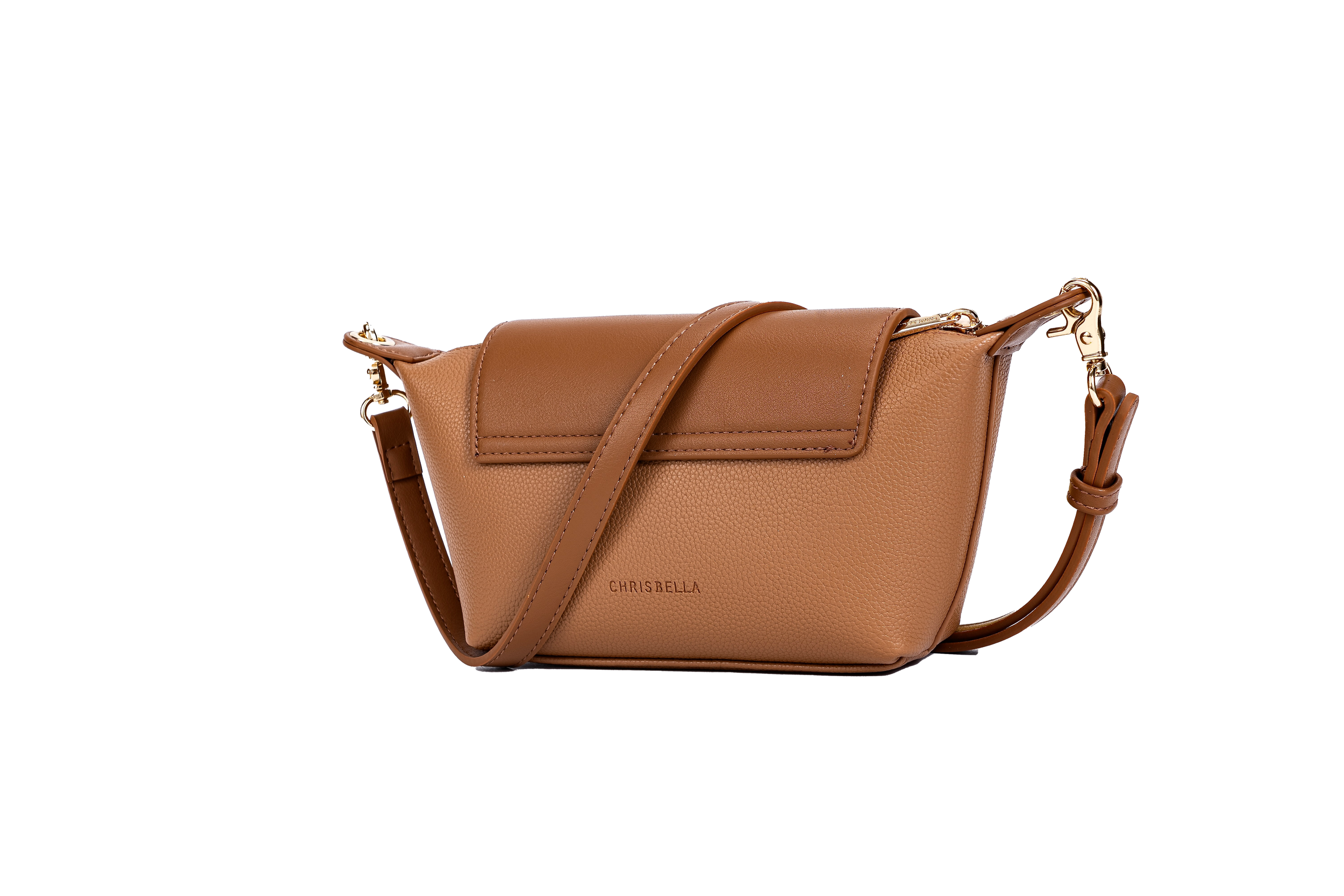 Sleek Accent Curved Flap Khaki Back View.png